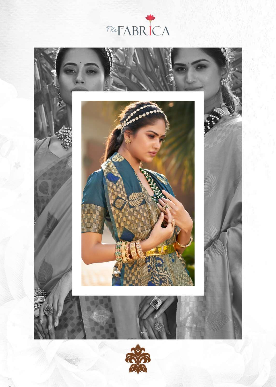 The fabrica presents Saga soft silk jacquard zari work sarees catalog wholesaler and exporters 