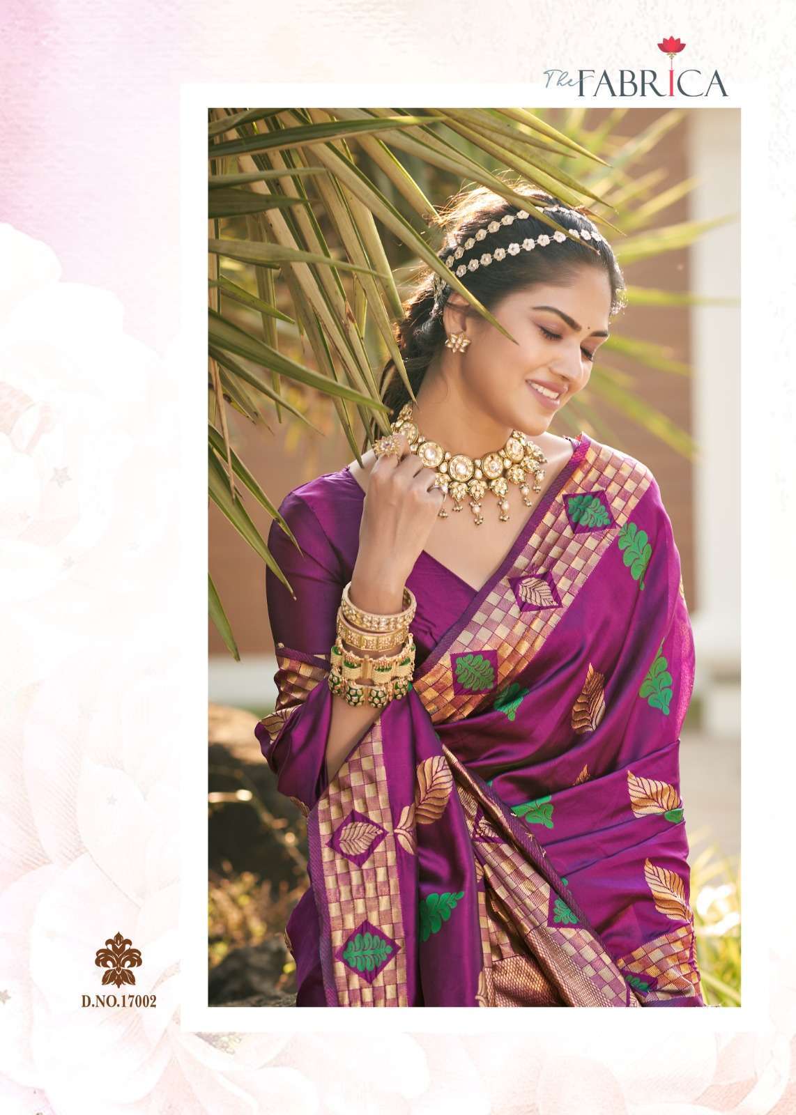 The fabrica presents Saga soft silk jacquard zari work sarees catalog wholesaler and exporters 
