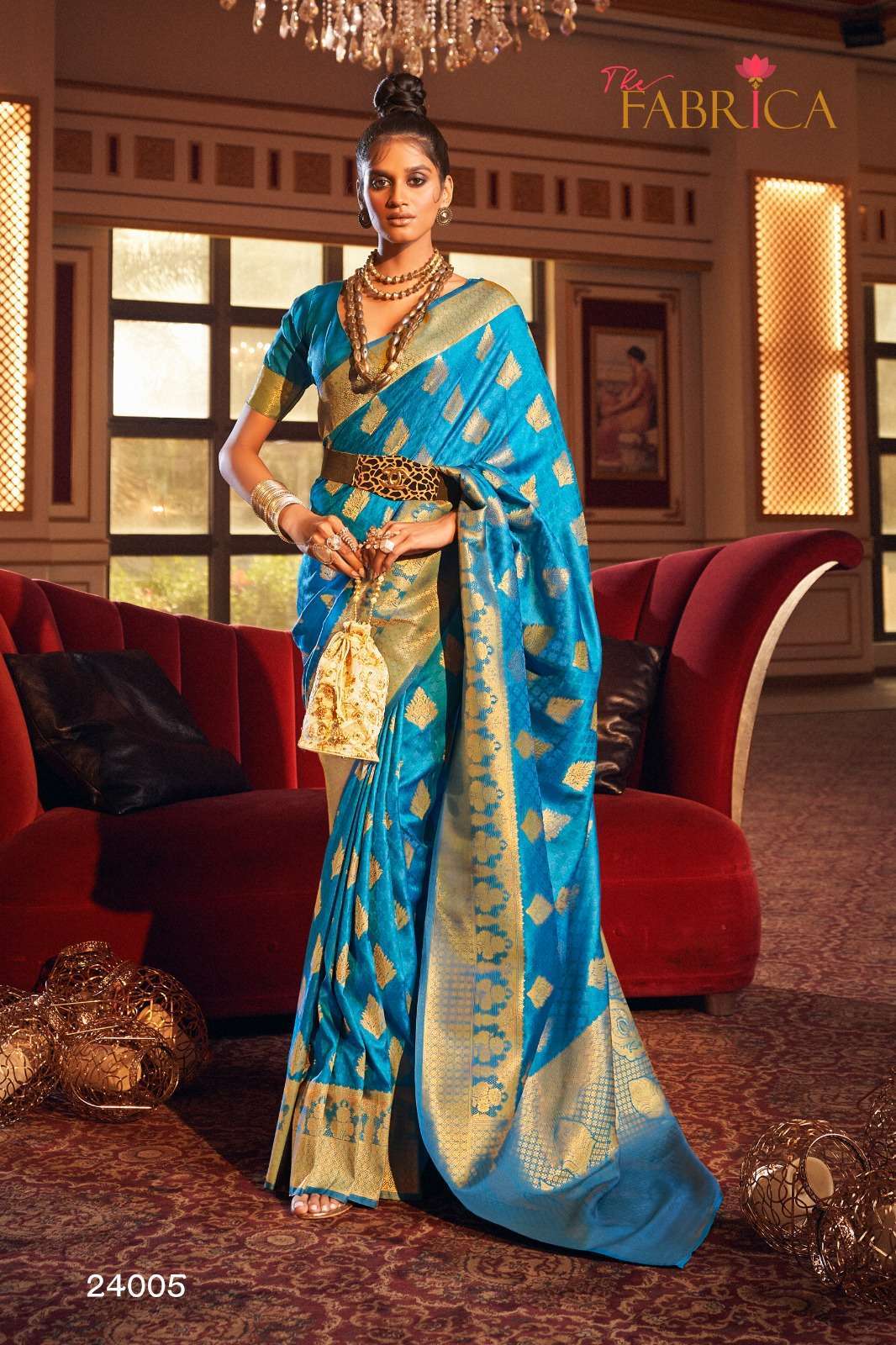 The fabrica presents Skyla handloom silk designer sarees catalog wholesaler and exporters 