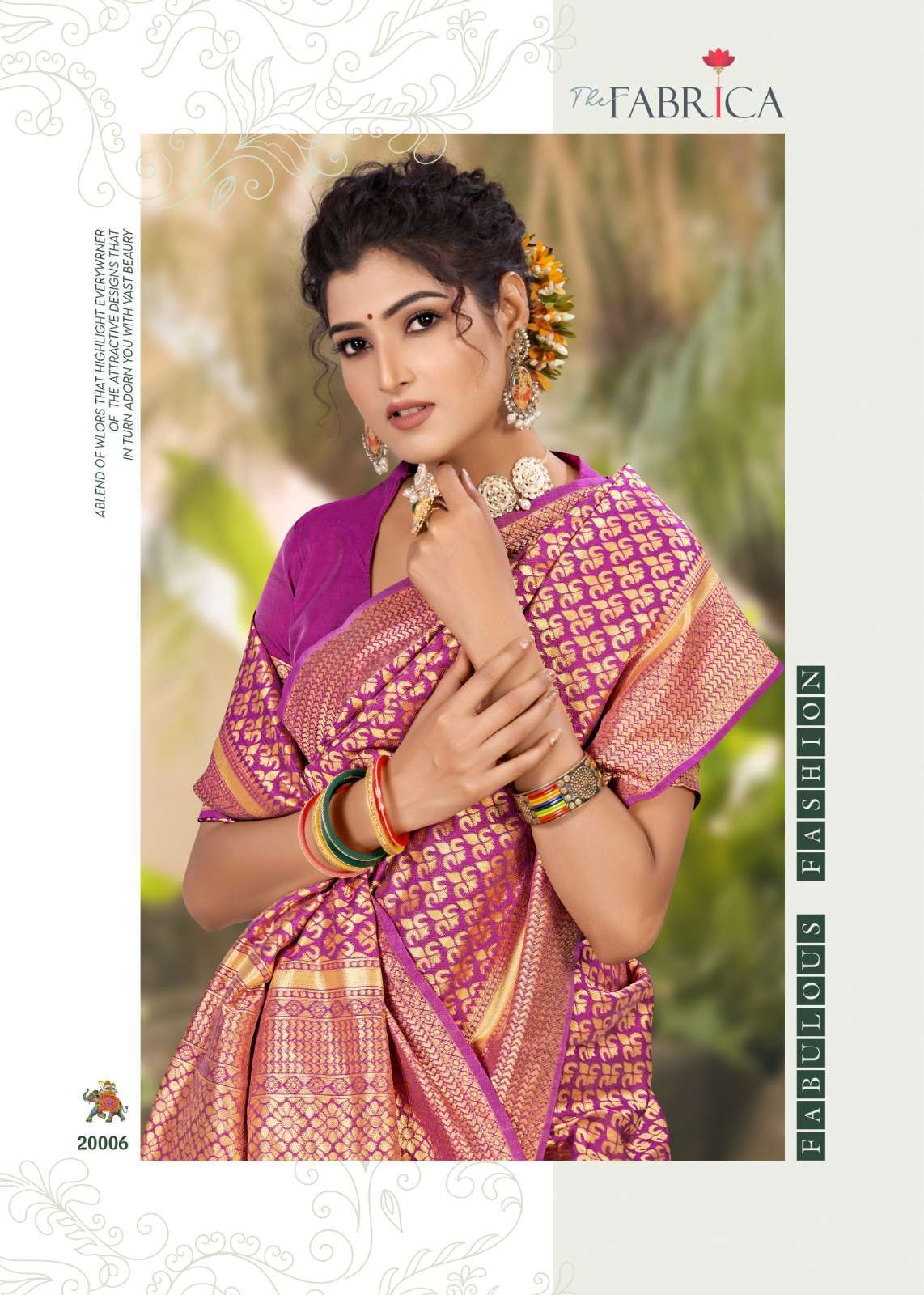THE FABRICA PRESENTS STAVYA 20001-20006 ZARI SILK WEDDING SAREE CATALOG WHOLESALER AND EXPORTER IN SURAT 