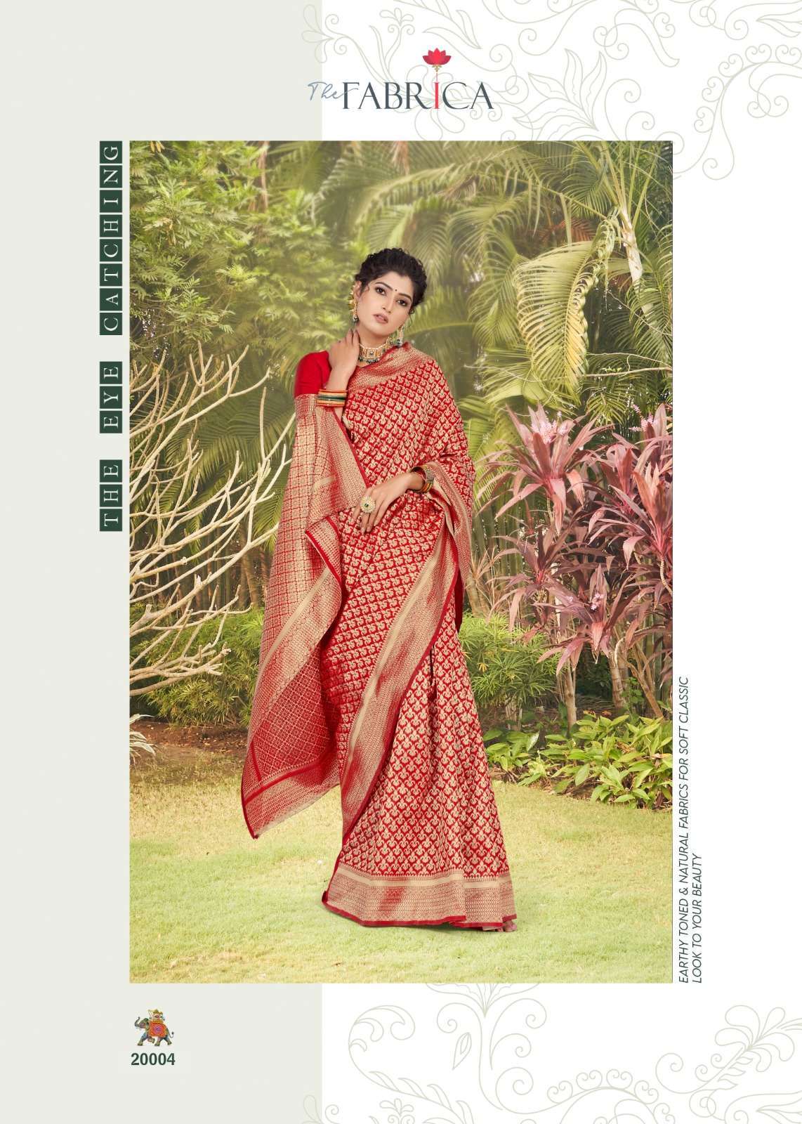 THE FABRICA PRESENTS STAVYA 20001-20006 ZARI SILK WEDDING SAREE CATALOG WHOLESALER AND EXPORTER IN SURAT 