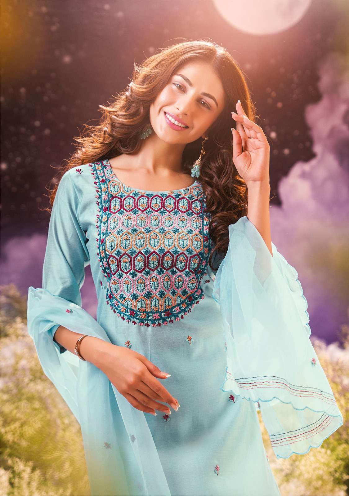 Anju Fabrics Presents Chandani Stylish Kurti Pant Dupatta catalog Wholesaler And Exporter IN Surat 