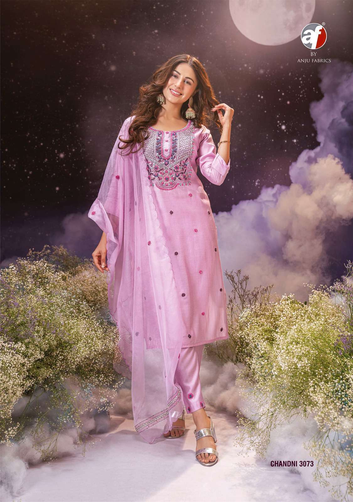 Anju Fabrics Presents Chandani Stylish Kurti Pant Dupatta catalog Wholesaler And Exporter IN Surat 