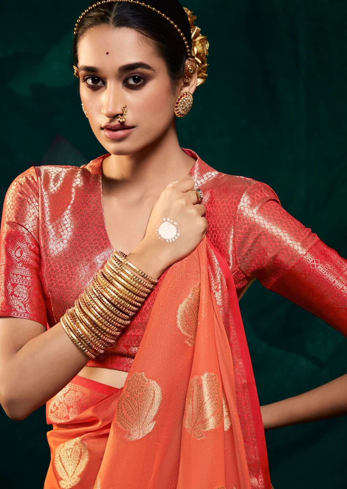 Rajpath presents Rani silk soft satin organza sarees catalog wholesaler 