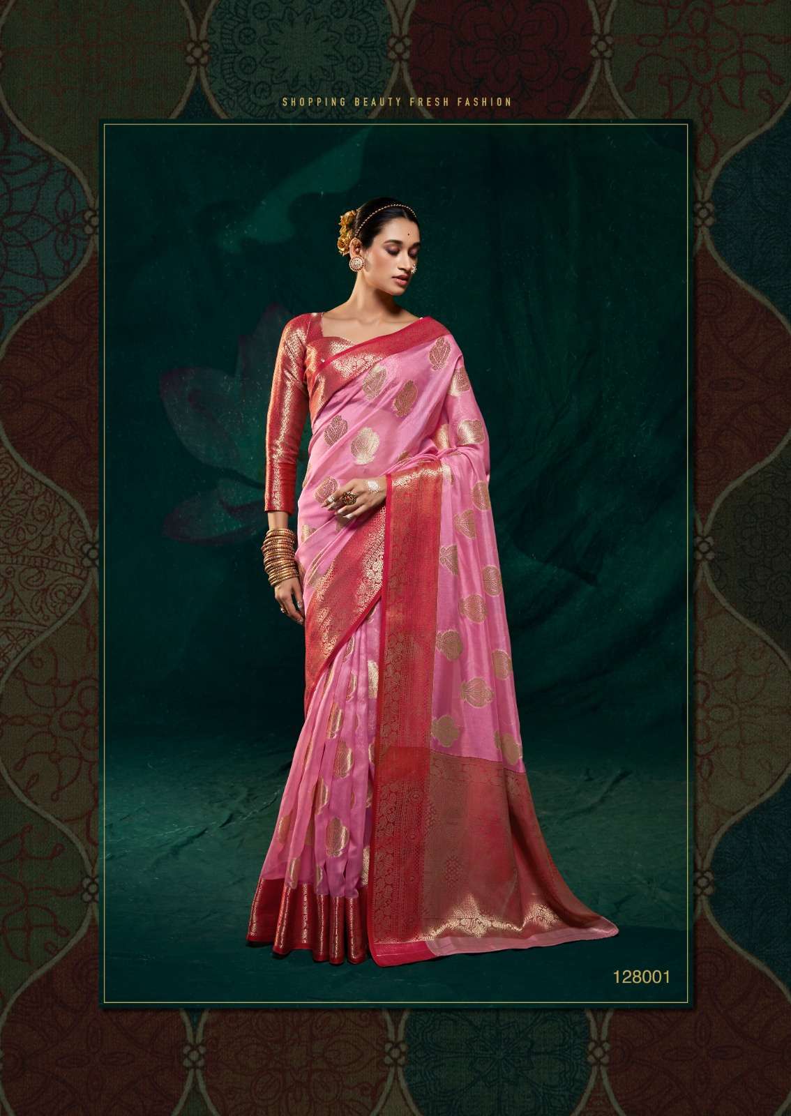 Rajpath presents Rani silk soft satin organza sarees catalog wholesaler 