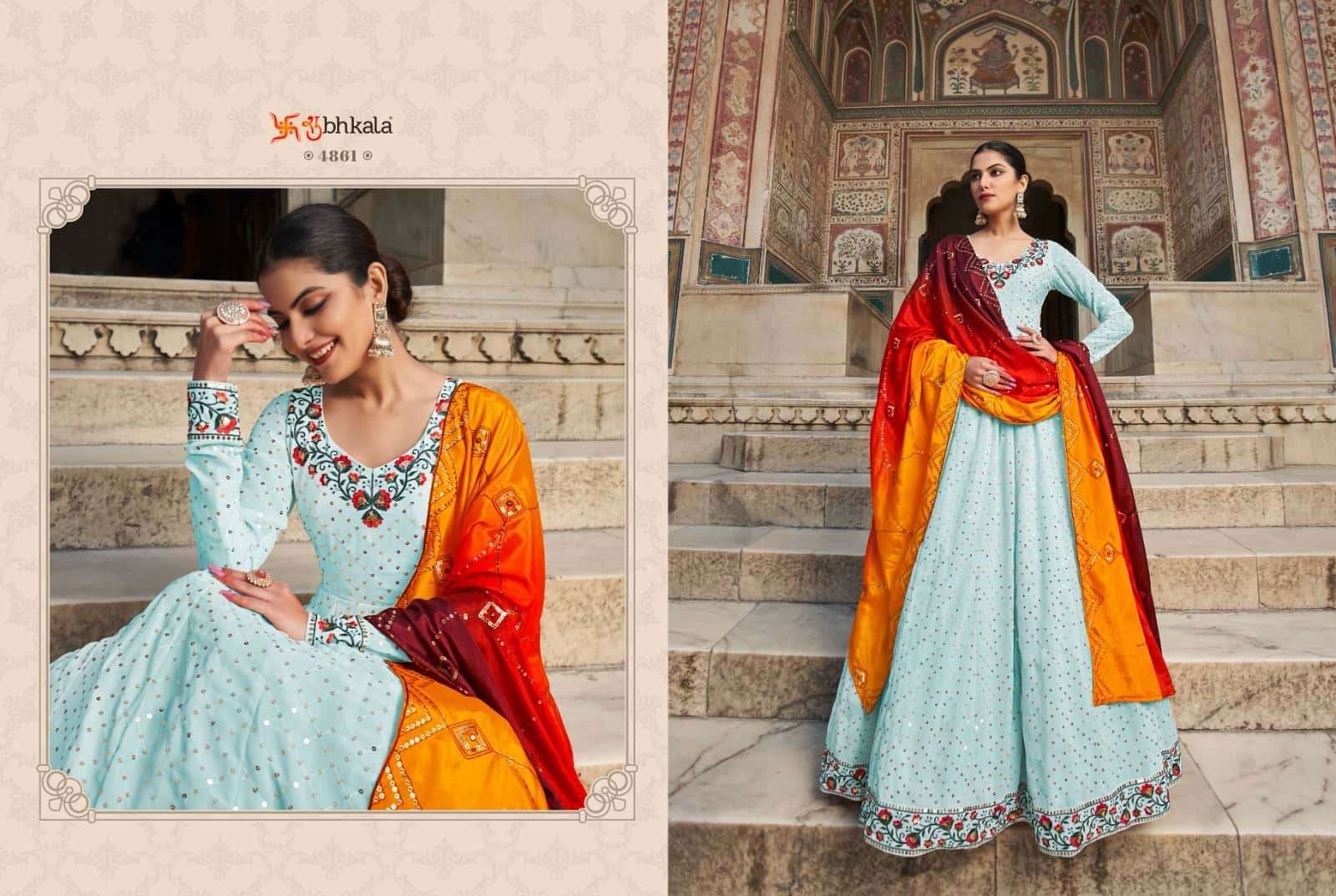 Shubhkala Presents Flory Vol-30 Party Wear Style Designer Gowns Catalog Wholesaler and Exporter In Surat 