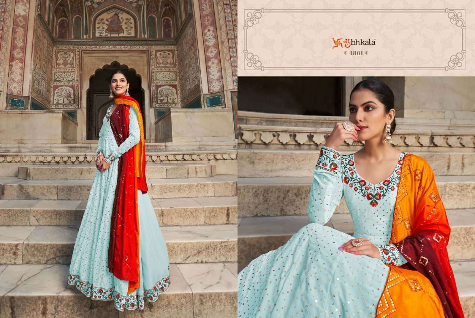 Shubhkala Presents Flory Vol-30 Party Wear Style Designer Gowns Catalog Wholesaler and Exporter In Surat 