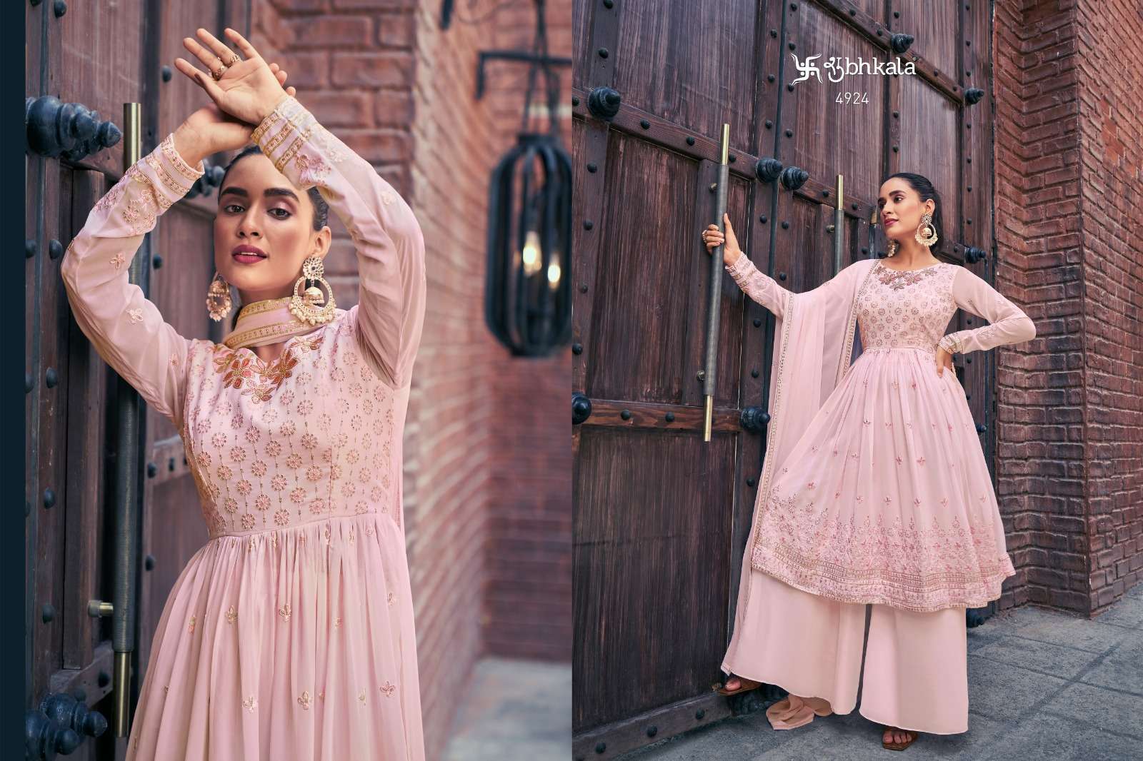 SHUBHKALA PRESENTS FLORY VOL-36 DESIGNER EXCLUSIVE EMBROIDERED SALWAR SUIT PALAZZO CATALOG WHOLESALER AND EXPORTER IN SURAT 
