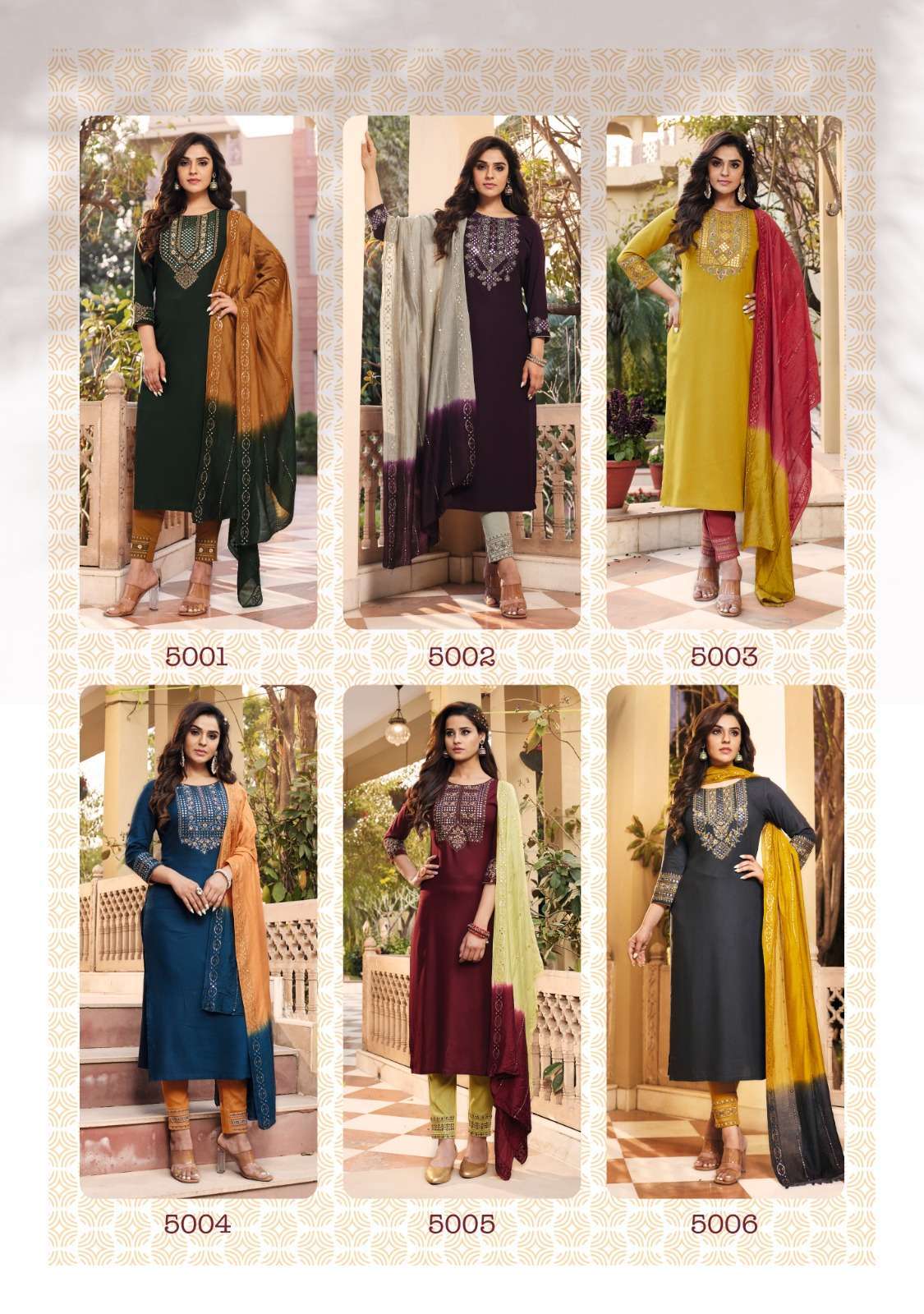 LADIES FLAVOUR PRESENTS KASHISH VOL-5 AMAZING FESTIVE WEAR READYMADE SALWAR SUITS CATALOG WHOLESALER AND EXPORTER IN SURAT 
