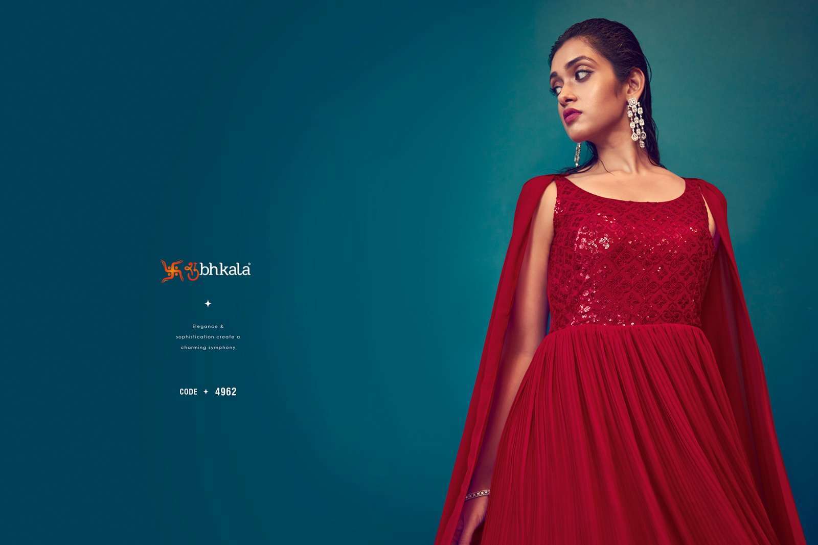 SHUBHKALA FASHION PRESENTS FLORY VOL-40 EXCLUSIVE DESIGNERS STITCHED LONG GOWN CATALOG WHOLESALER AND EXPORTER IN SURAT
