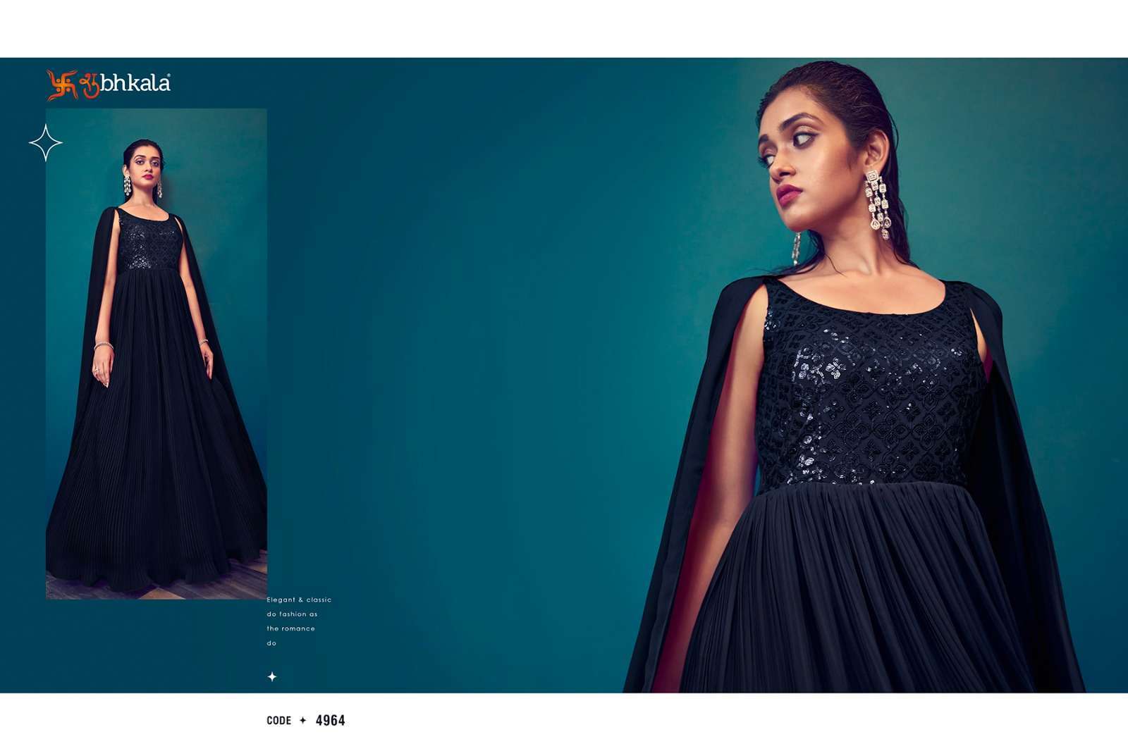 SHUBHKALA FASHION PRESENTS FLORY VOL-40 EXCLUSIVE DESIGNERS STITCHED LONG GOWN CATALOG WHOLESALER AND EXPORTER IN SURAT