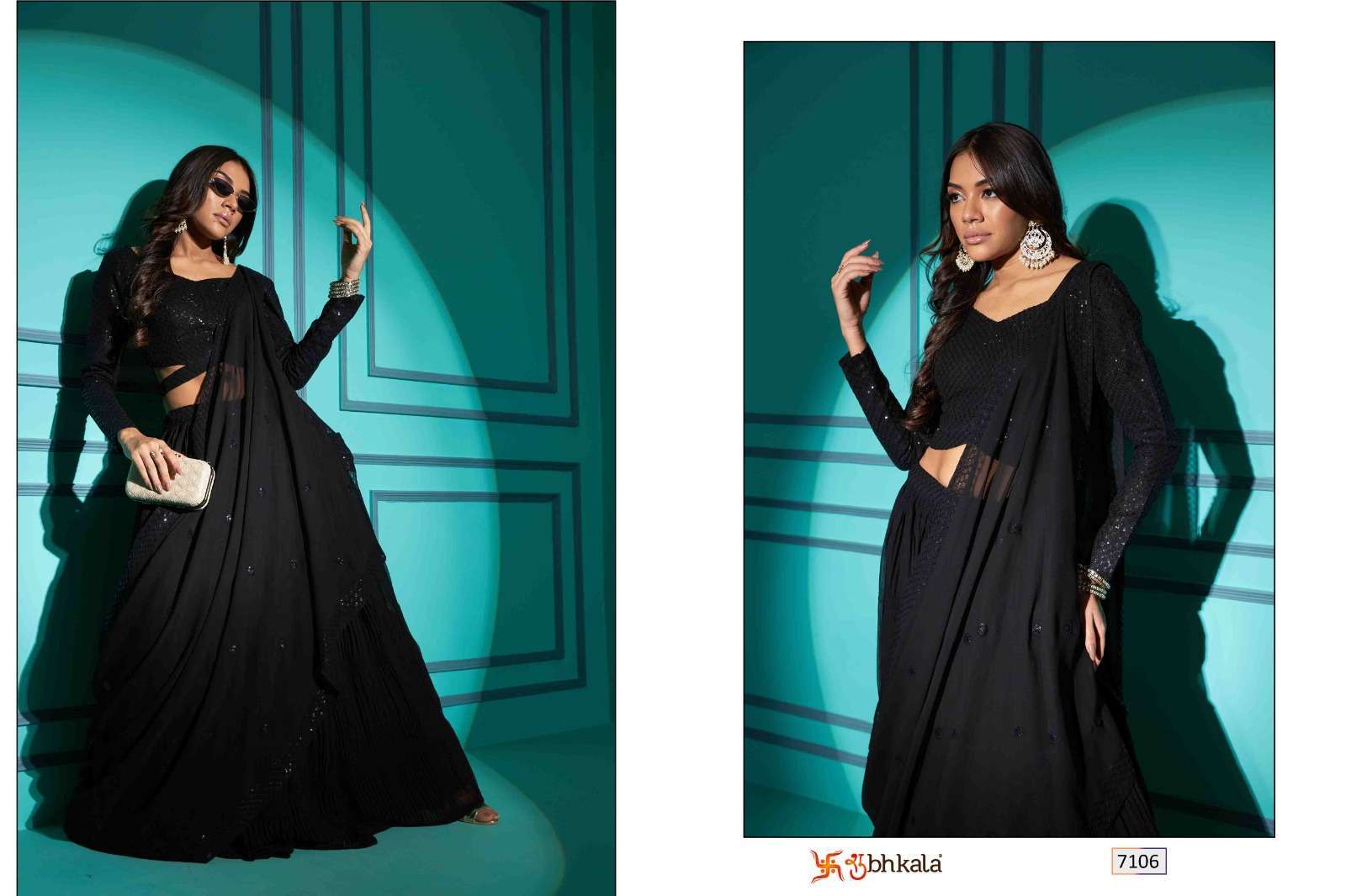 SHUBHKALA PRESENTS SHUBHKALA VOL-14 NEW EXCLUSIVE REGULAR & PLUS SIZE SEMI-STITCHED LEHENGA CHOLI WITH DUPATTA CATALOG WHOLESALER AND EXPORTER IN SURAT 