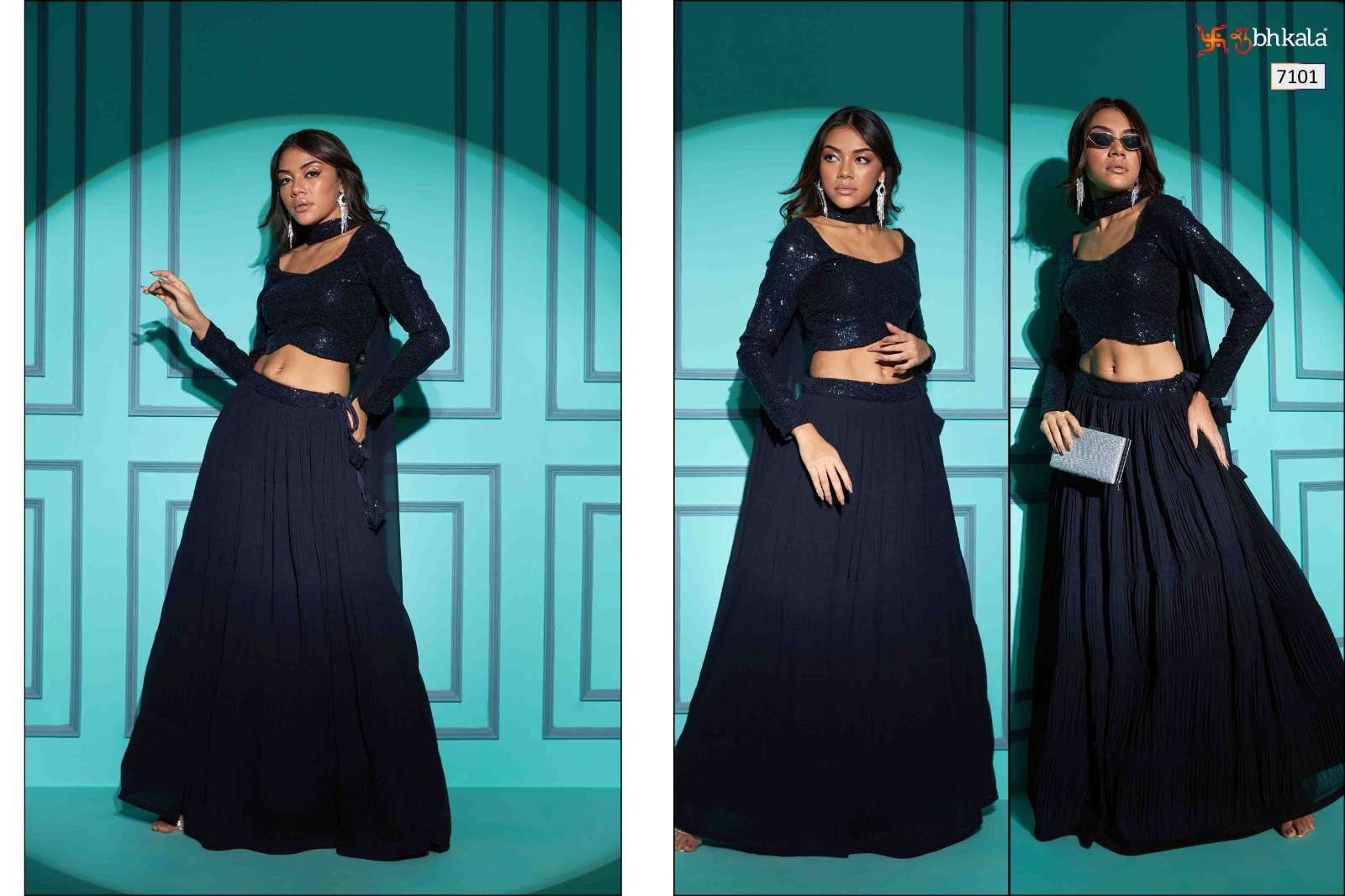 SHUBHKALA PRESENTS SHUBHKALA VOL-14 NEW EXCLUSIVE REGULAR & PLUS SIZE SEMI-STITCHED LEHENGA CHOLI WITH DUPATTA CATALOG WHOLESALER AND EXPORTER IN SURAT 