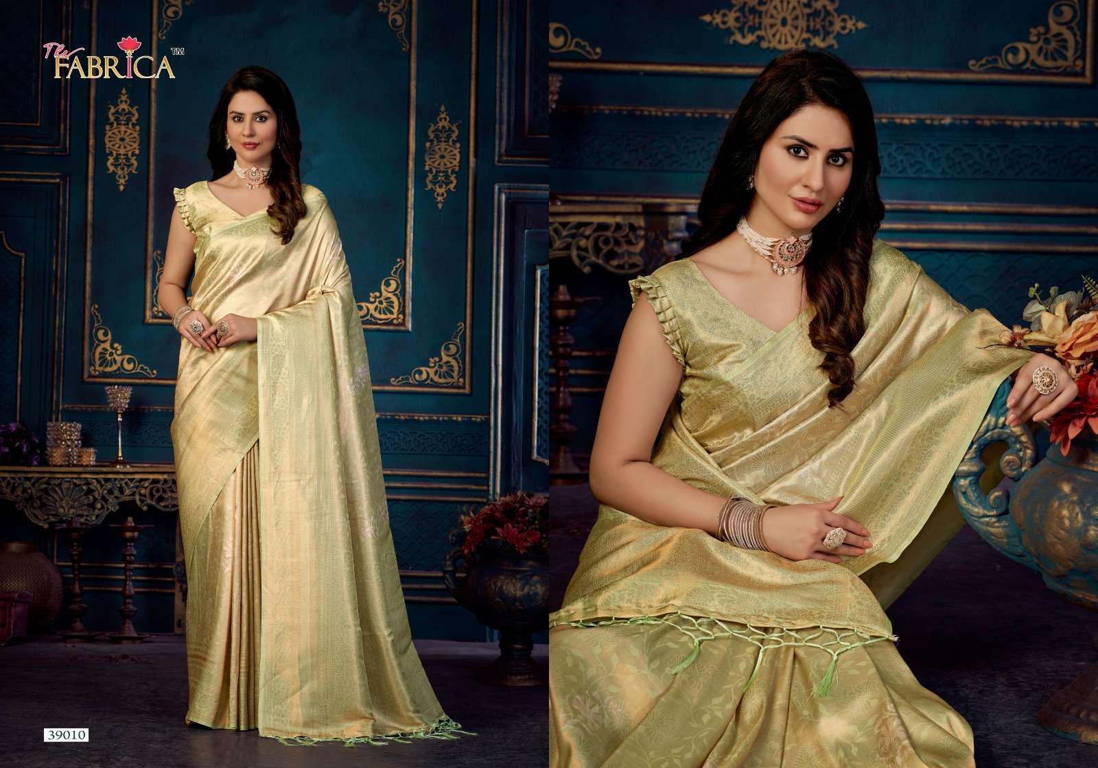 THE FABRICA PRESENTS STIRLING VOL-2 39001-39010 SERIES BEAUTIFUL SOFT JACQUARD SAREES CATALOG WHOLESALER AND EXPORTER IN SURAT 