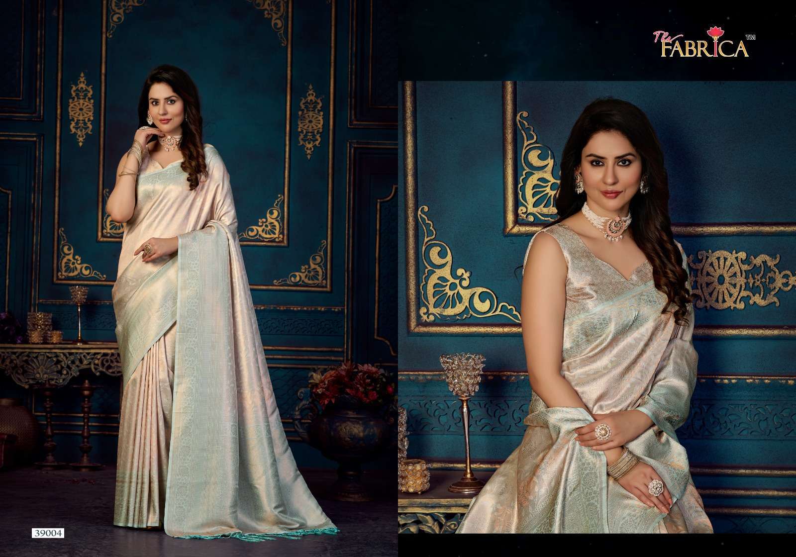 THE FABRICA PRESENTS STIRLING VOL-2 39001-39010 SERIES BEAUTIFUL SOFT JACQUARD SAREES CATALOG WHOLESALER AND EXPORTER IN SURAT 