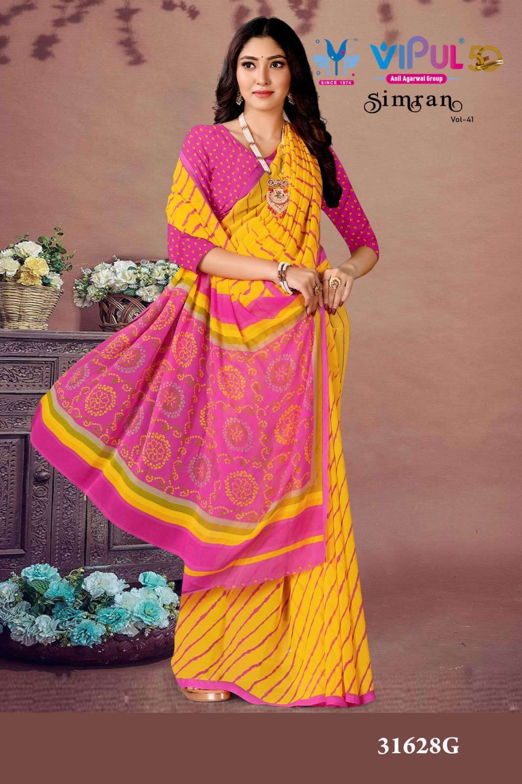 VIPUL FASHION PRESENT SIMRAN VOL-41 ADORABLE DAILY WEAR SAREES CATALOG WHOLESALER AND EXPORTER IN SURAT 