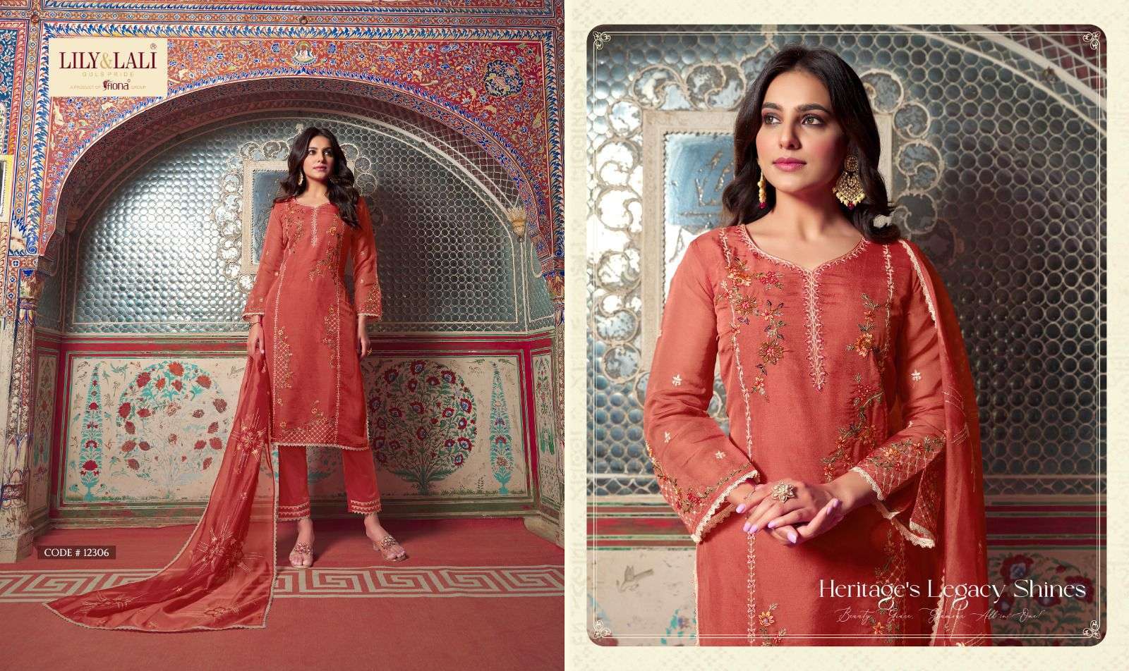 LILY & LALI PRESENTS SHAHNAZ EXCLUSIVE DESIGNER COLLECTION READYMADE PAKISTANI STYLE KURTIS CATALOG WHOLESALER AND EXPORTER IN SURAT 