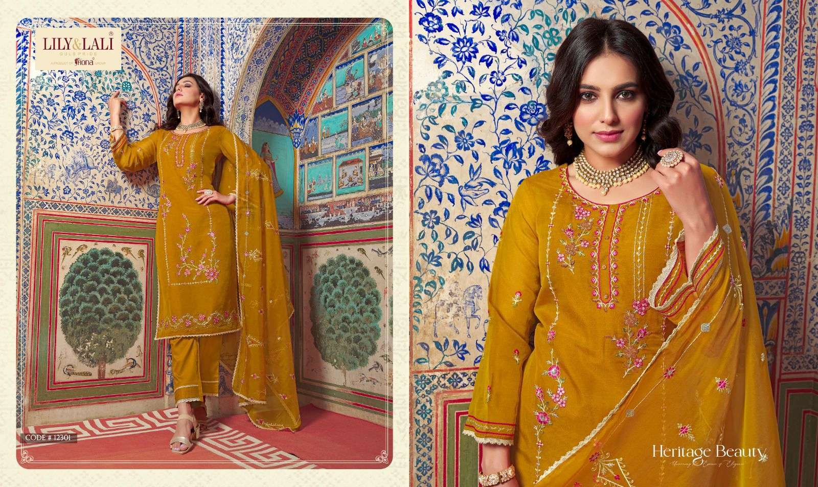 LILY & LALI PRESENTS SHAHNAZ EXCLUSIVE DESIGNER COLLECTION READYMADE PAKISTANI STYLE KURTIS CATALOG WHOLESALER AND EXPORTER IN SURAT 