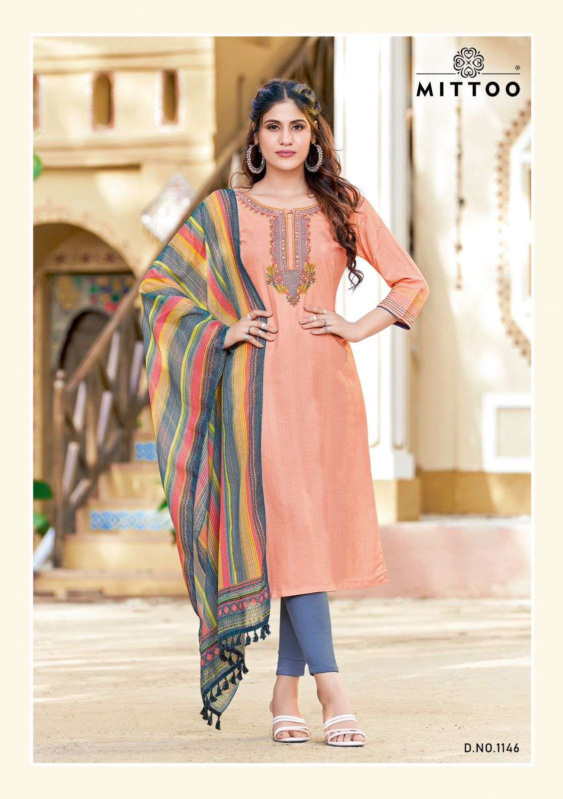 Mittoo Presents Khwaish Ethnic Wear Top Bottom Dupatta Set Catalog Wholesaler and Exporter IN surat