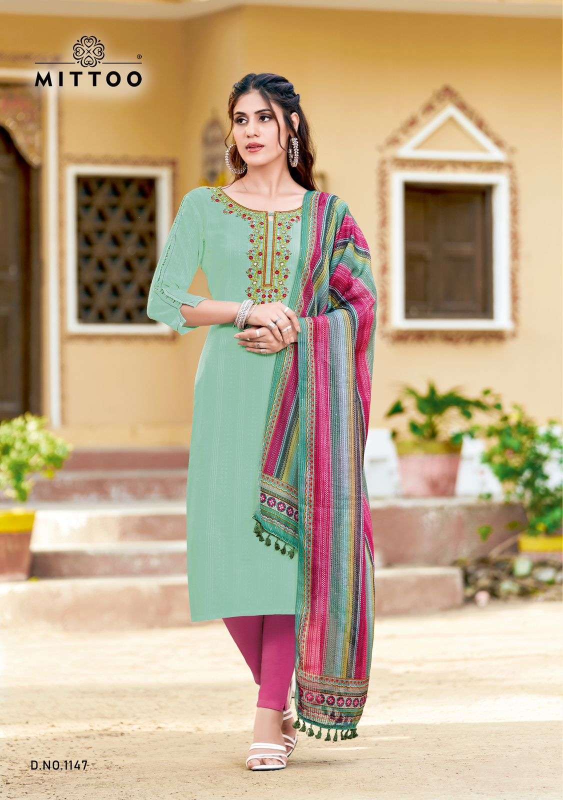 Mittoo Presents Khwaish Ethnic Wear Top Bottom Dupatta Set Catalog Wholesaler and Exporter IN surat