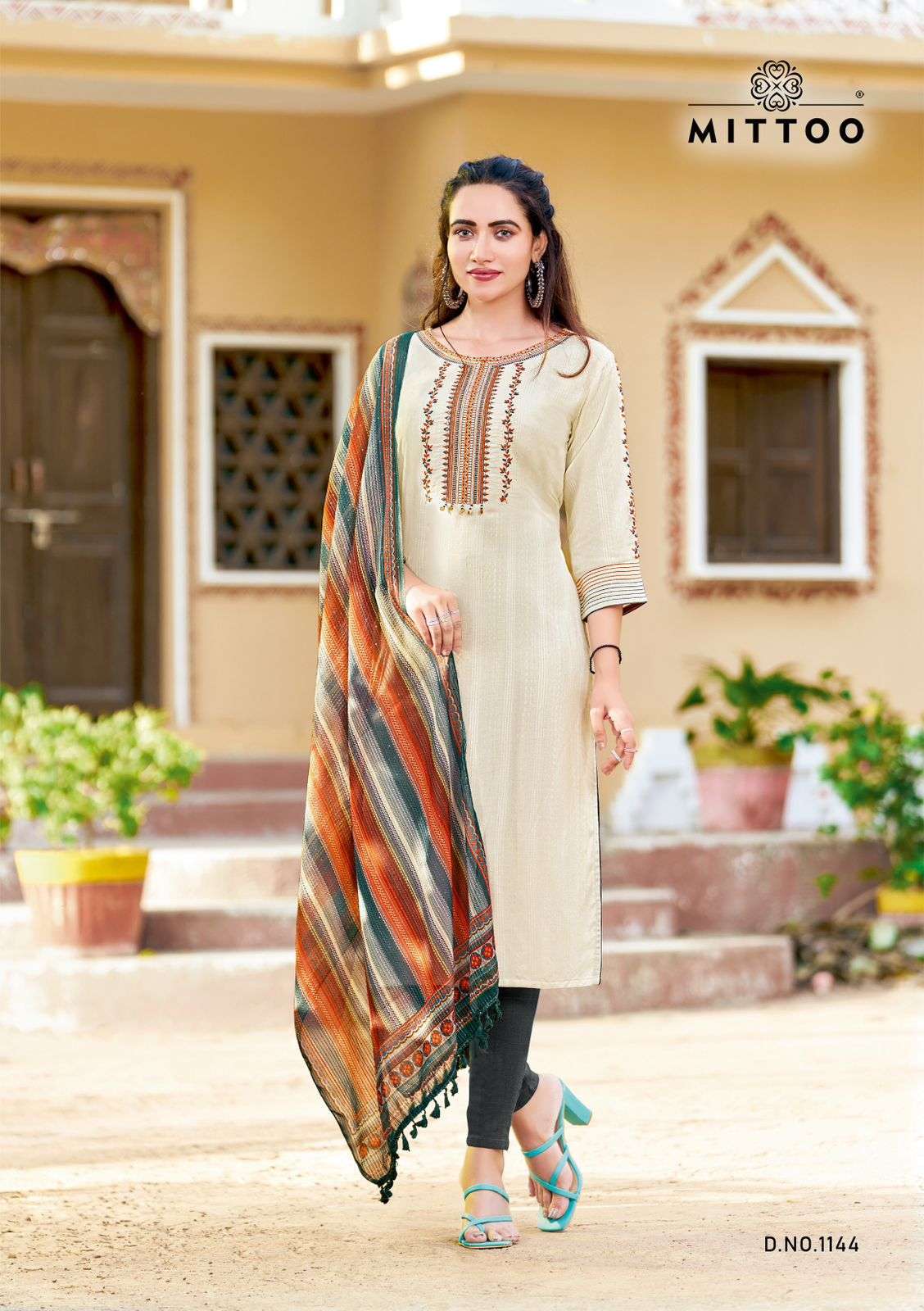 Mittoo Presents Khwaish Ethnic Wear Top Bottom Dupatta Set Catalog Wholesaler and Exporter IN surat