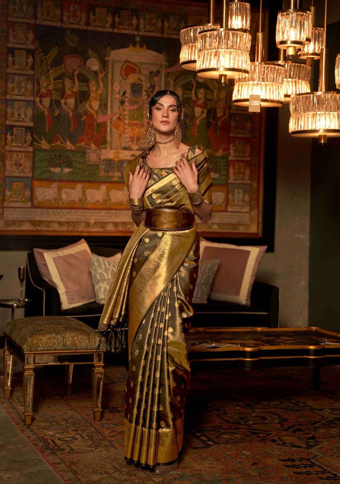 Rajtex Presents Karnaaz Silk 256001 To 256007 Fancy Weaving Festive Collection Saree Catalog Wholesaler and Exporter In Surat