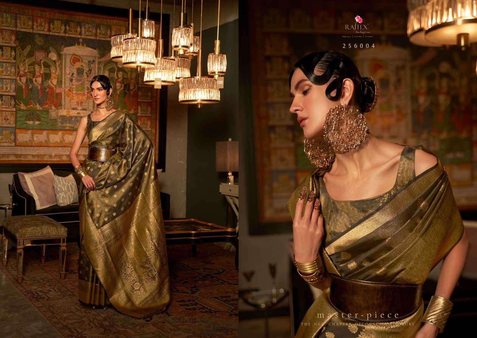 Rajtex Presents Karnaaz Silk 256001 To 256007 Fancy Weaving Festive Collection Saree Catalog Wholesaler and Exporter In Surat