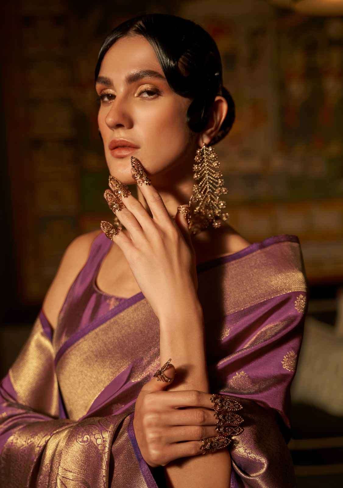 Rajtex Presents Karnaaz Silk 256001 To 256007 Fancy Weaving Festive Collection Saree Catalog Wholesaler and Exporter In Surat