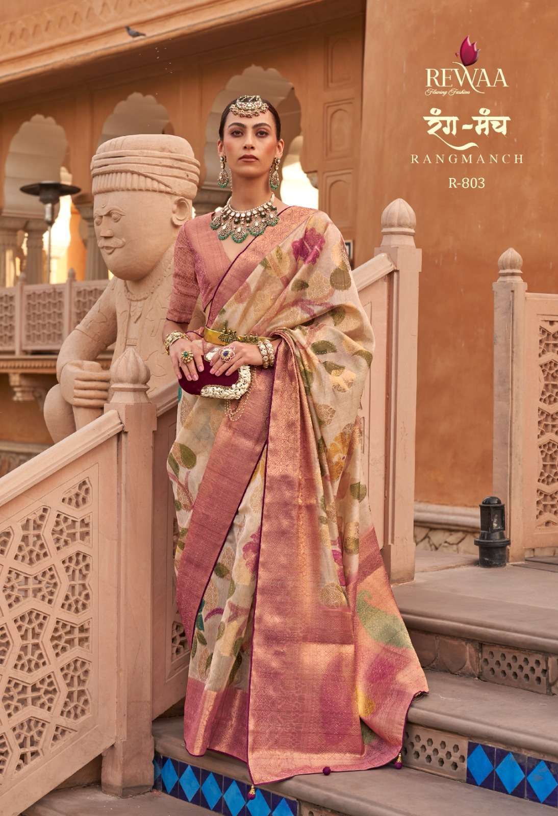 rewaa present rangmanch 793 803 series designer digital print with work festive wear sarees catalog wholesaler and exporter in surat 0 2023 07 28 13 05 02