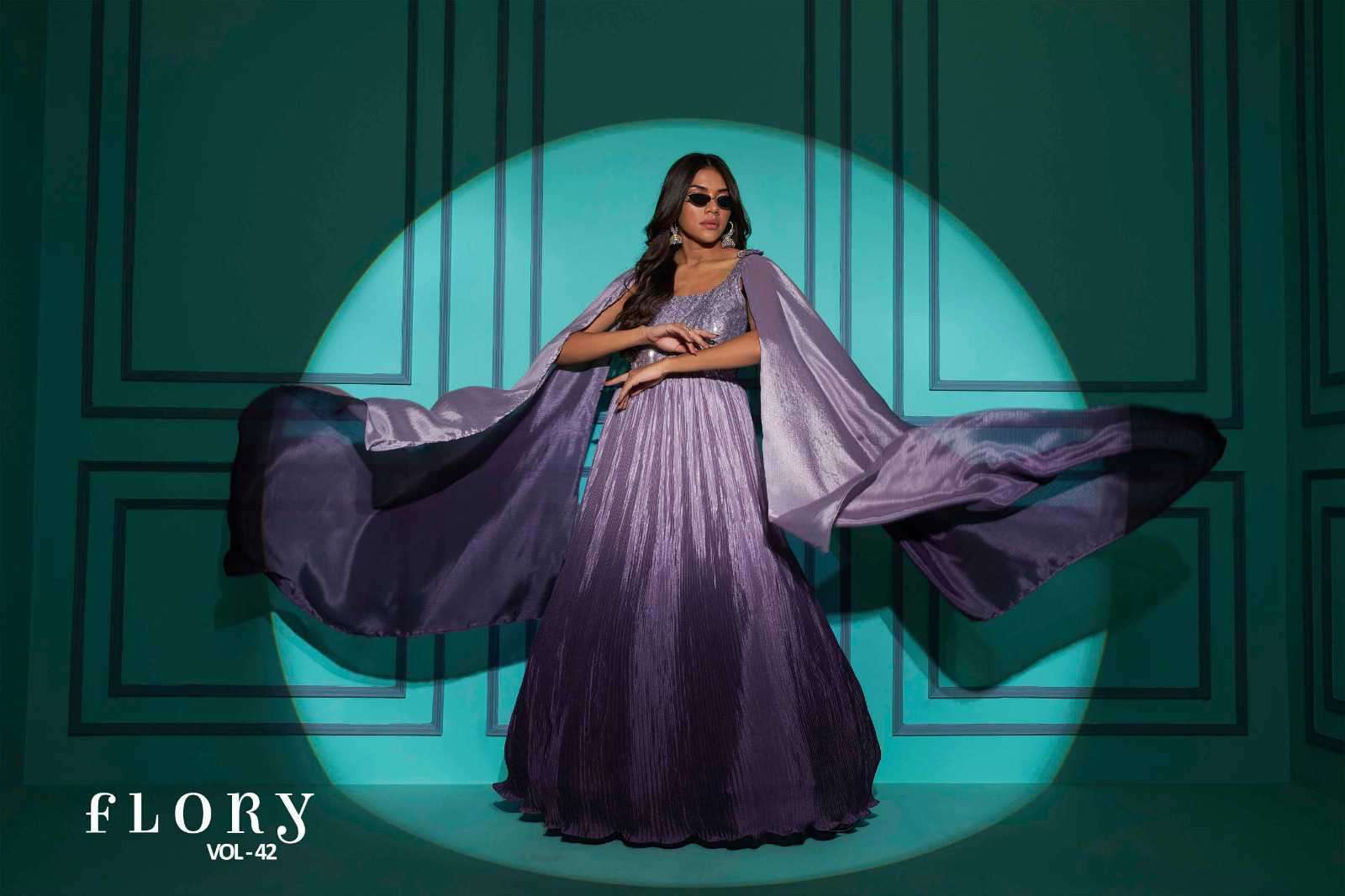 Shubhkala Presents Flory Vol-42 Designer Weeding Wear Gown Catalog Wholesaler And Exporter In Surat 