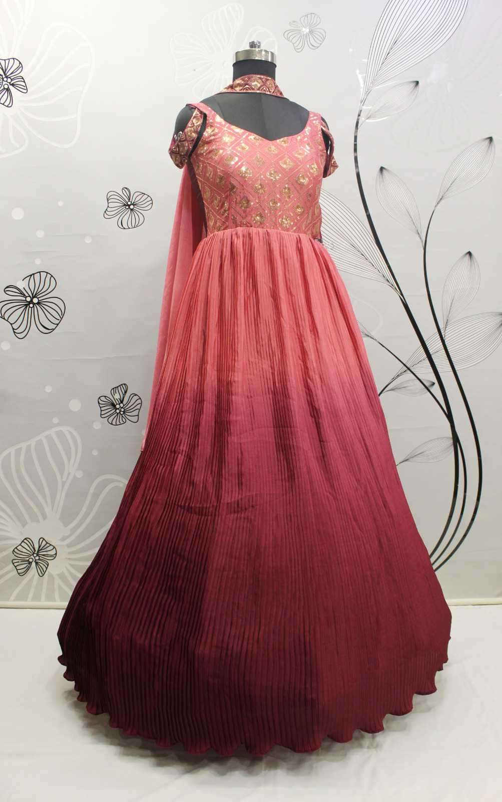 Shubhkala Presents Flory Vol-42 Designer Weeding Wear Gown Catalog Wholesaler And Exporter In Surat 