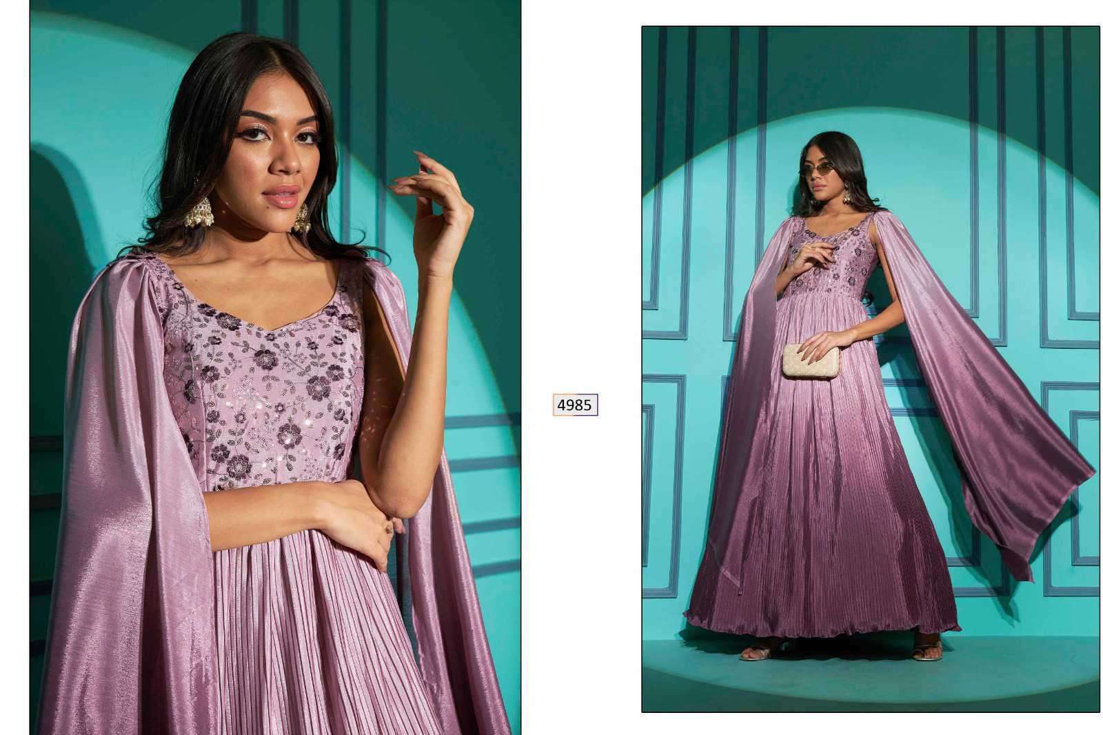 Shubhkala Presents Flory Vol-42 Designer Weeding Wear Gown Catalog Wholesaler And Exporter In Surat 