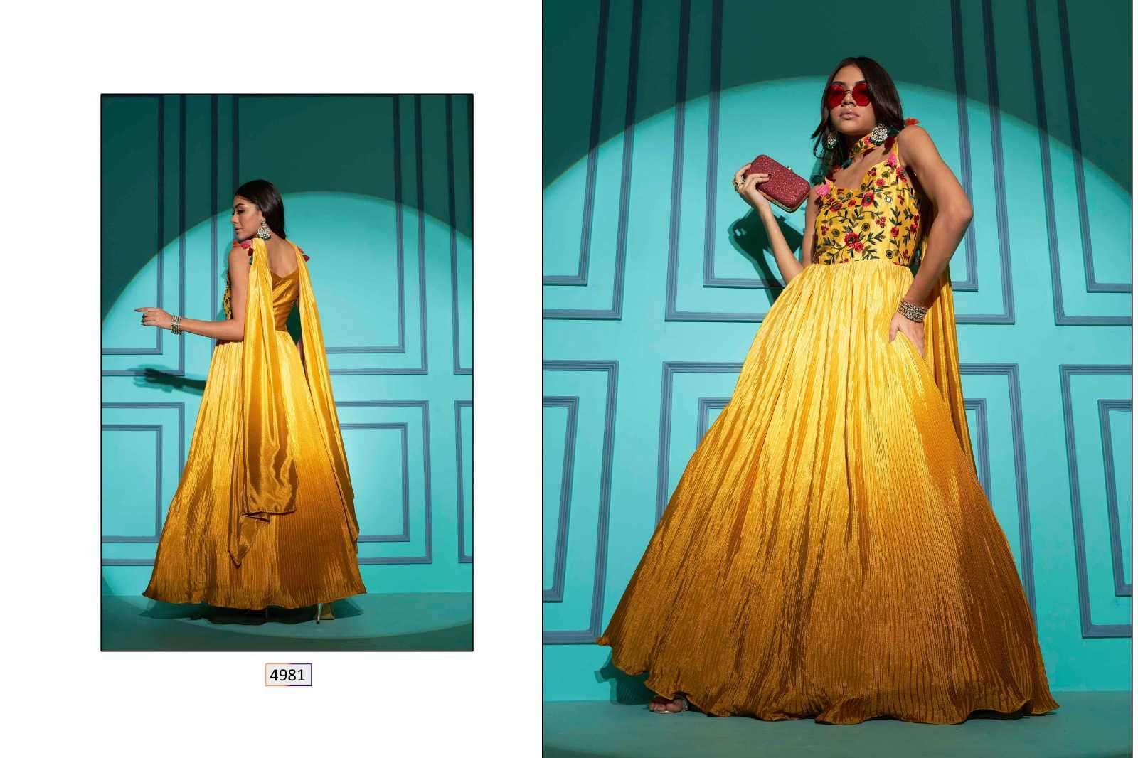 Shubhkala Presents Flory Vol-42 Designer Weeding Wear Gown Catalog Wholesaler And Exporter In Surat 
