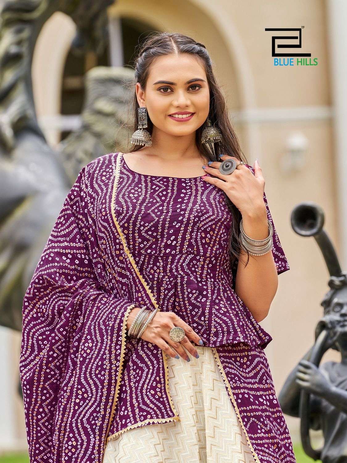 Blue Hills Presents Bandhej Navratri bandhni print Lehenga Choli Catalog Wholesaler And Exporter In Surat 
