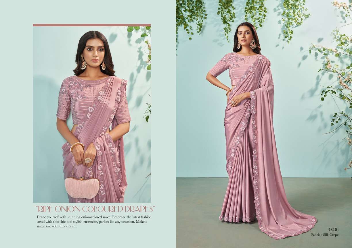 MAHOTSAV PRESENTS NORITA 43100 SERIES IKSHITA FANCY DESIGNER FESTIVE WEAR SAREE CATALOG WHOLESALER AND EXPORTER IN SURAT 