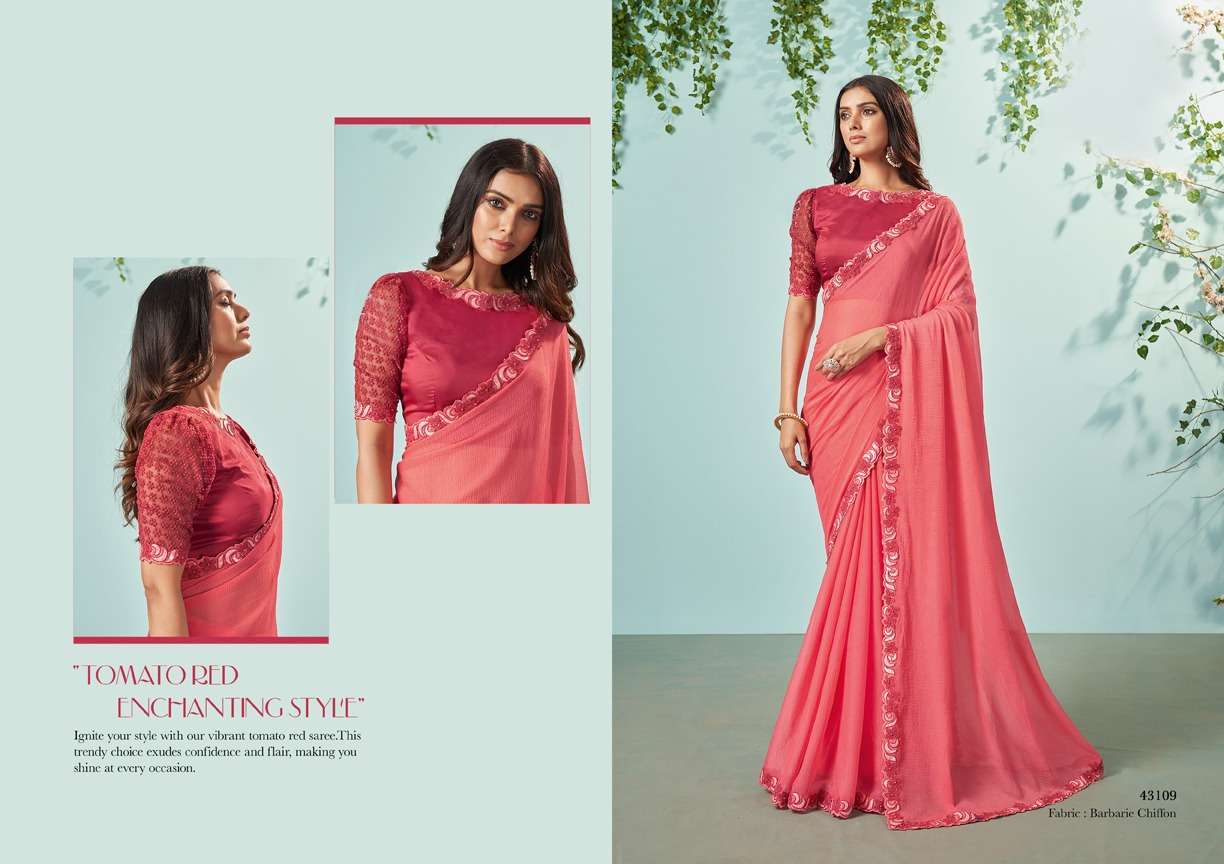 MAHOTSAV PRESENTS NORITA 43100 SERIES IKSHITA FANCY DESIGNER FESTIVE WEAR SAREE CATALOG WHOLESALER AND EXPORTER IN SURAT 