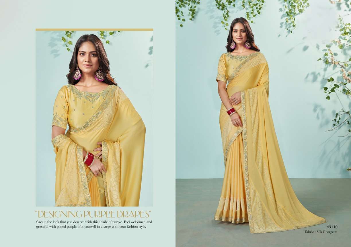 MAHOTSAV PRESENTS NORITA 43100 SERIES IKSHITA FANCY DESIGNER FESTIVE WEAR SAREE CATALOG WHOLESALER AND EXPORTER IN SURAT 