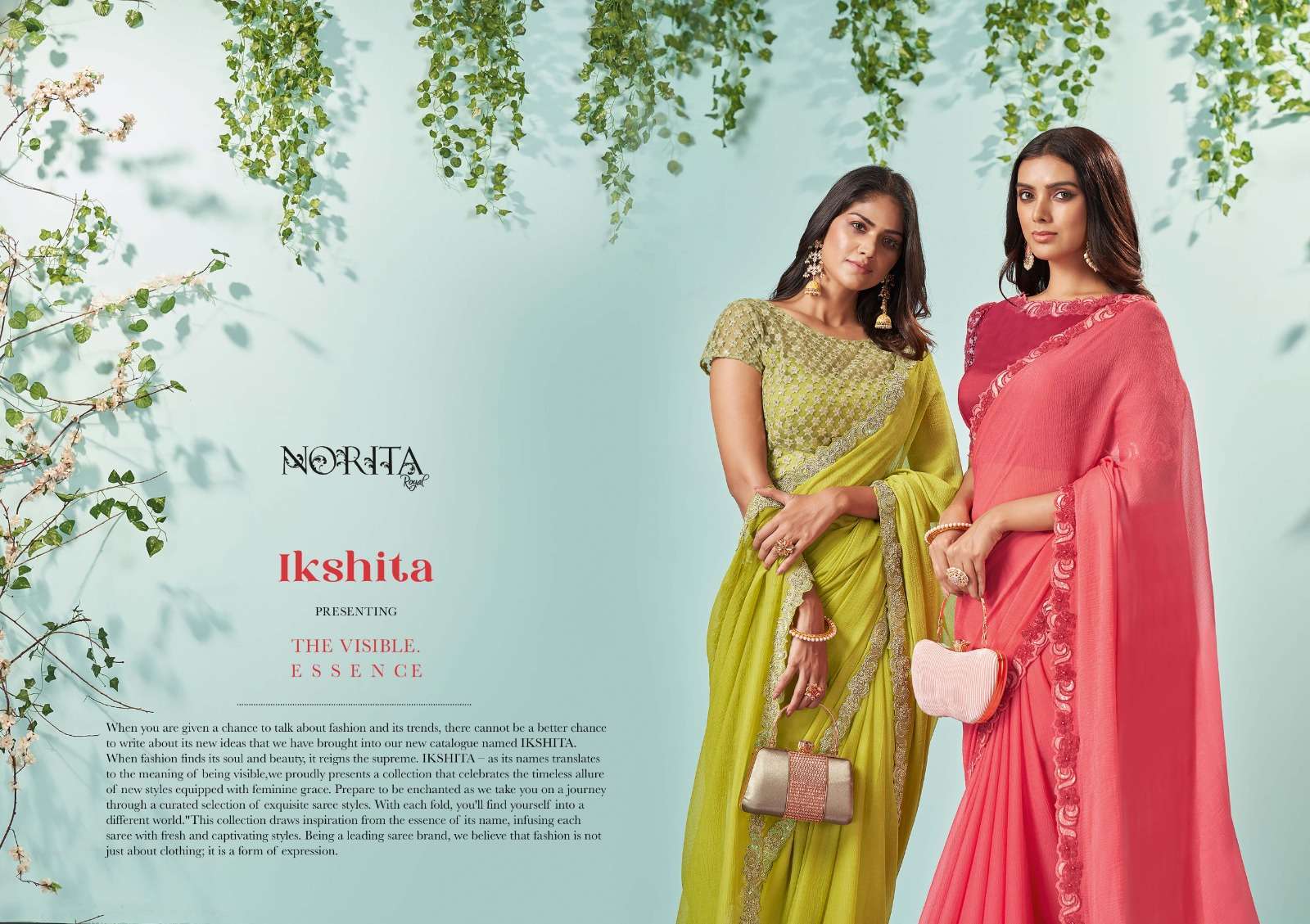 MAHOTSAV PRESENTS NORITA 43100 SERIES IKSHITA FANCY DESIGNER FESTIVE WEAR SAREE CATALOG WHOLESALER AND EXPORTER IN SURAT 