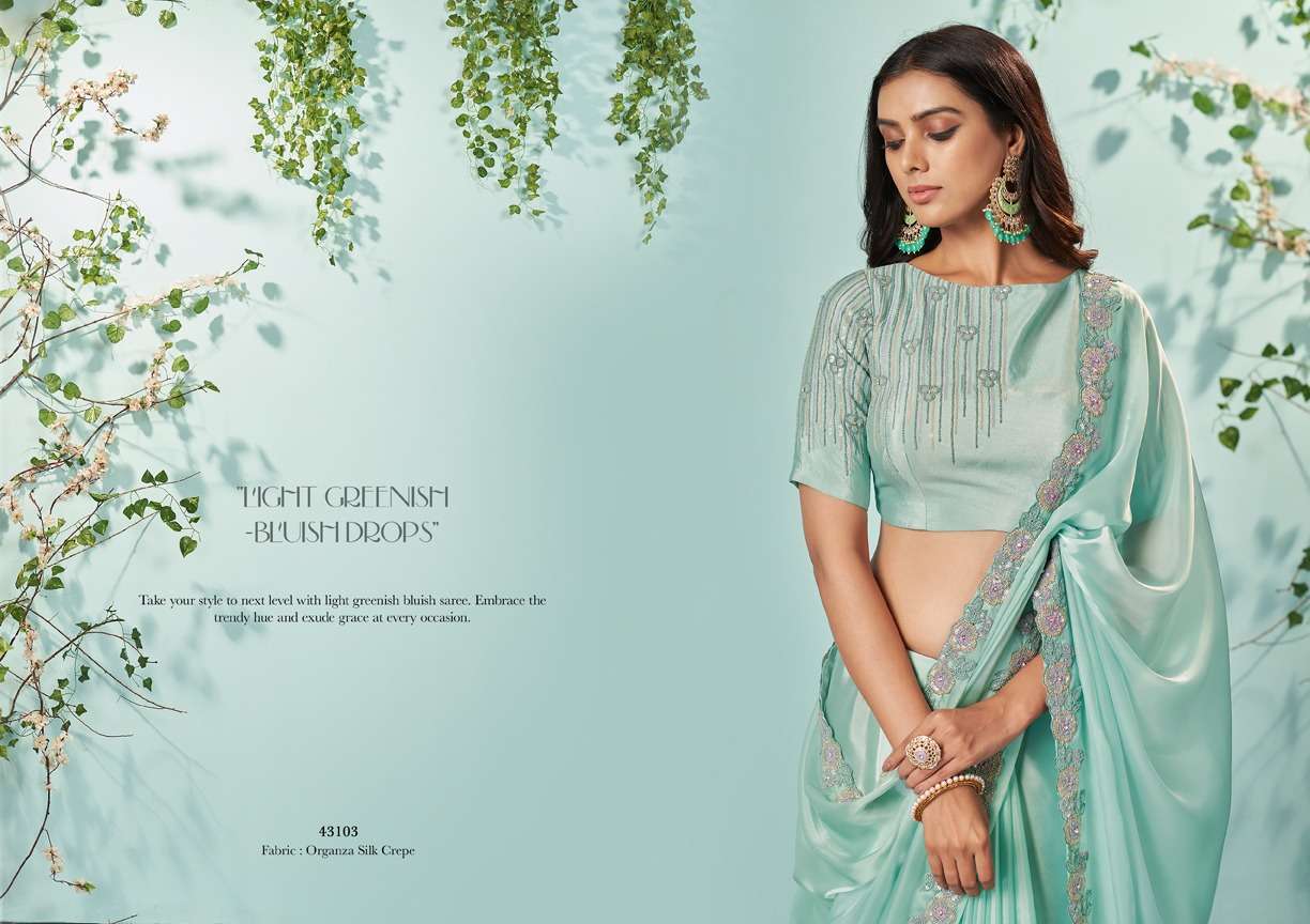 MAHOTSAV PRESENTS NORITA 43100 SERIES IKSHITA FANCY DESIGNER FESTIVE WEAR SAREE CATALOG WHOLESALER AND EXPORTER IN SURAT 
