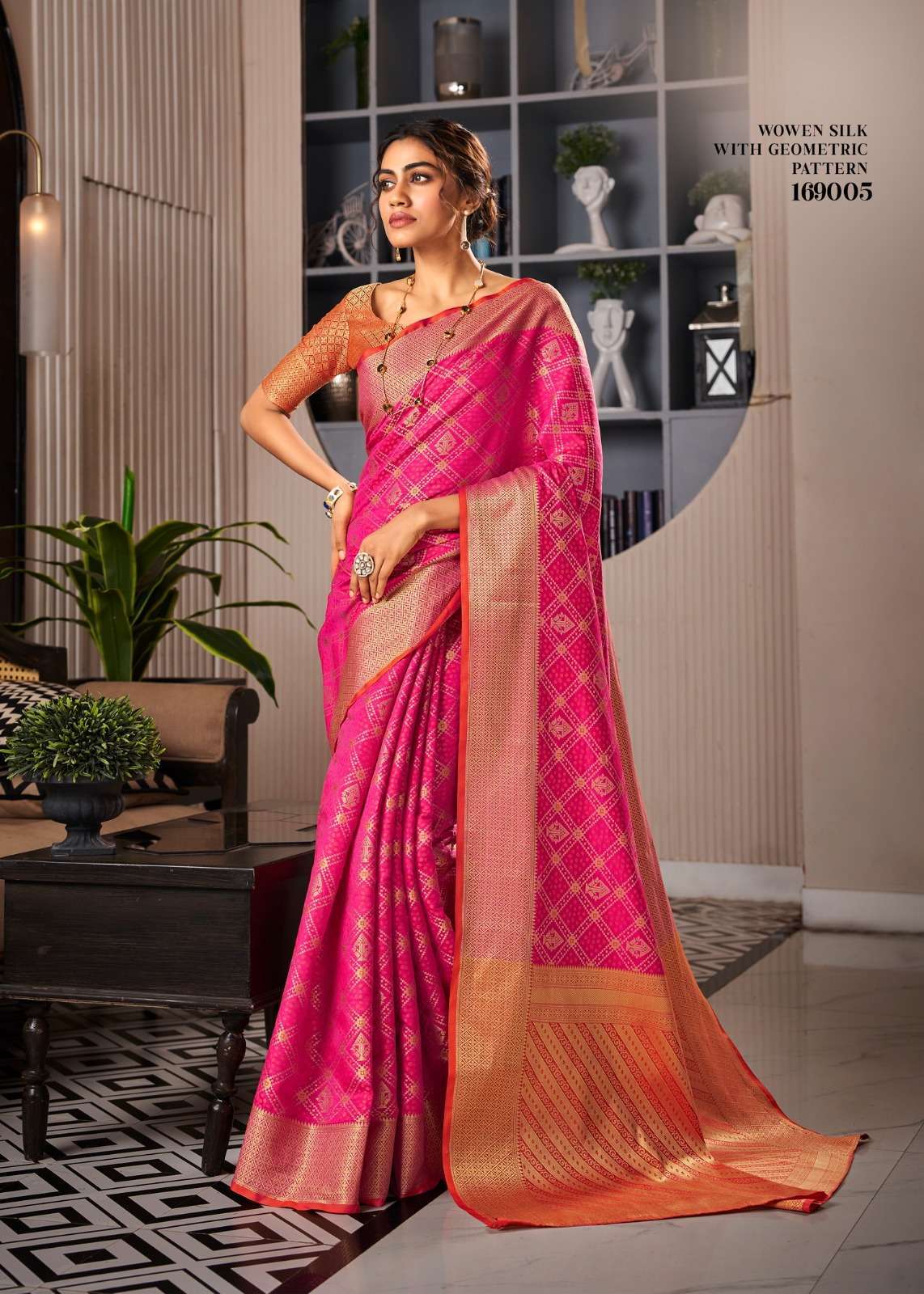 RAJPATH PRESENTS RANGOON 169001-169006 SERIES SOFT HANDLOOM PATOLA WEAVING SAREES CATALOG WHOLESALER AND EXPORTER IN SURAT 