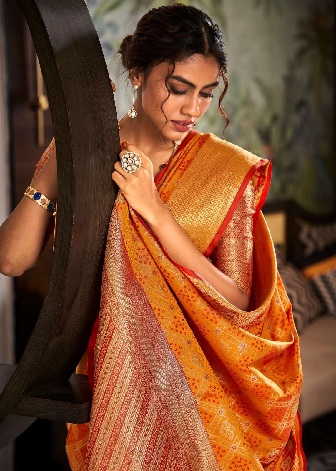 RAJPATH PRESENTS RANGOON 169001-169006 SERIES SOFT HANDLOOM PATOLA WEAVING SAREES CATALOG WHOLESALER AND EXPORTER IN SURAT 
