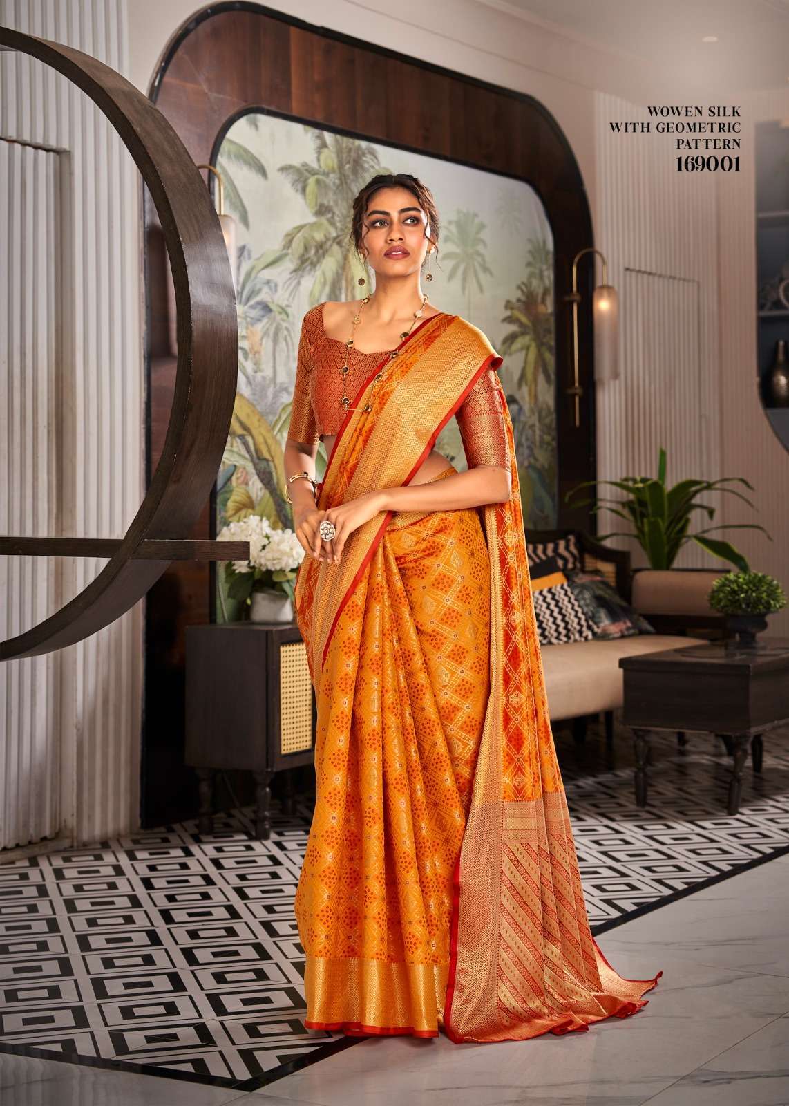 RAJPATH PRESENTS RANGOON 169001-169006 SERIES SOFT HANDLOOM PATOLA WEAVING SAREES CATALOG WHOLESALER AND EXPORTER IN SURAT 