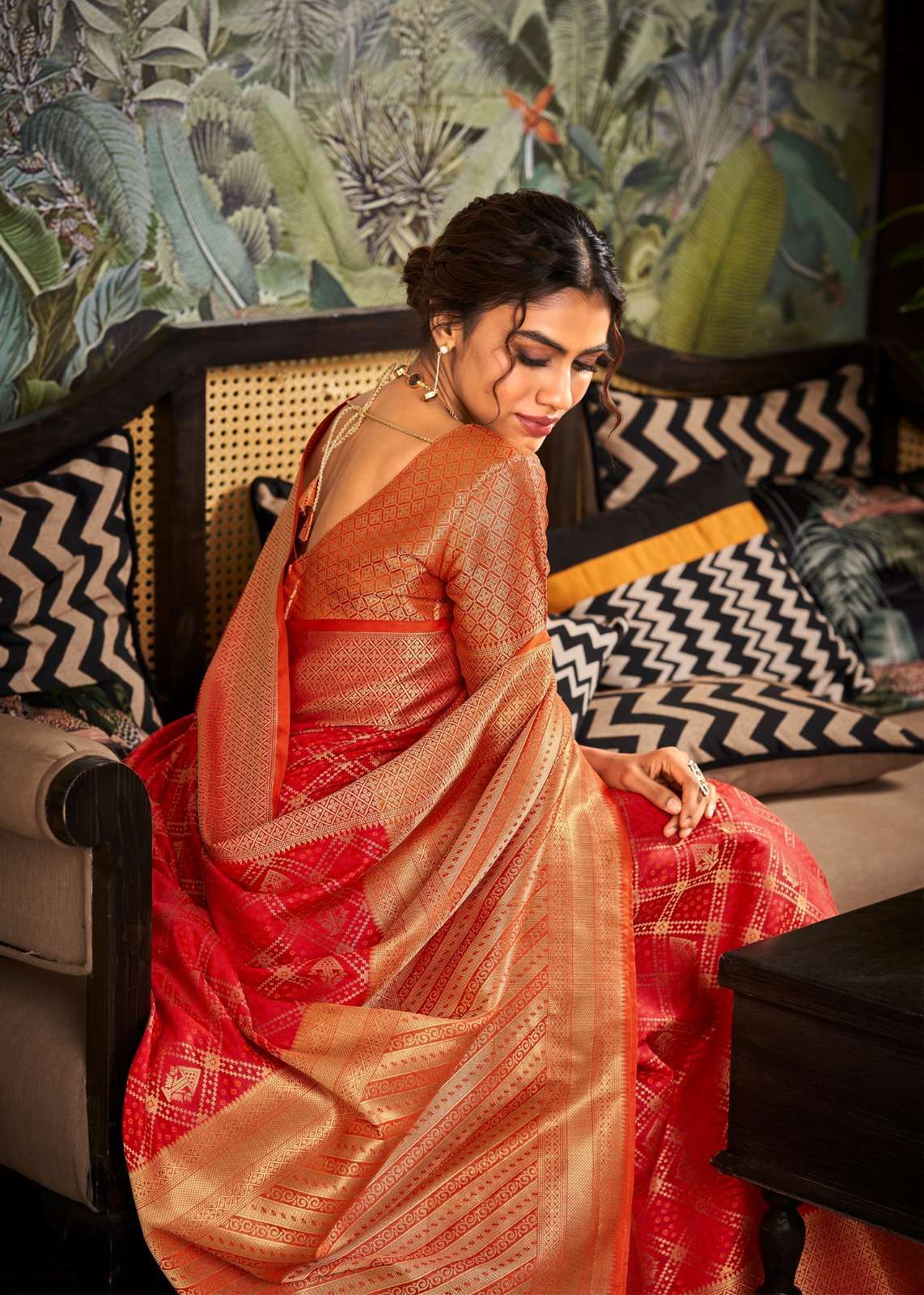RAJPATH PRESENTS RANGOON 169001-169006 SERIES SOFT HANDLOOM PATOLA WEAVING SAREES CATALOG WHOLESALER AND EXPORTER IN SURAT 