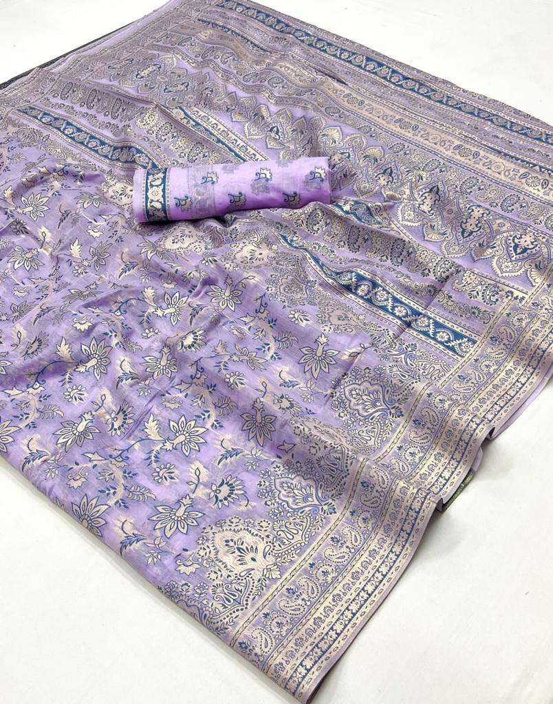 RAJTEX PRESENT KAFREEN SILK 290000 SERIES KASHMIRI MODAL HANDLOOM WEAVING SAREES CATALOG WHOLESALER AND EXPORTER IN SURAT 