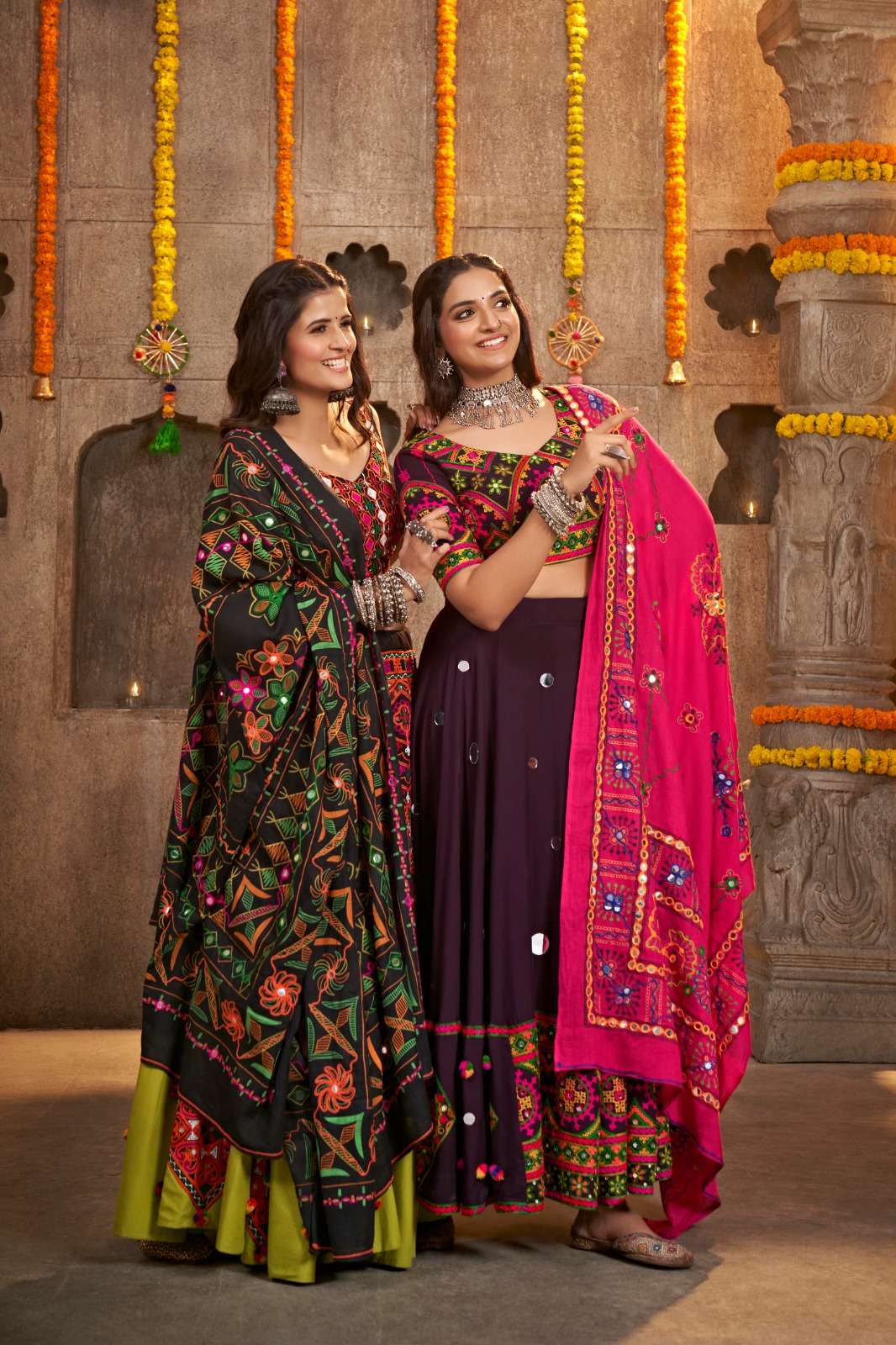 SHUBHKALA PRESENTS RAAS VOL-7 DESIGNER NAVRATRI COLECTION LEHNGHA CHOLI CATALOG WHOLESALER AND EXPORTER IN SURAT 
