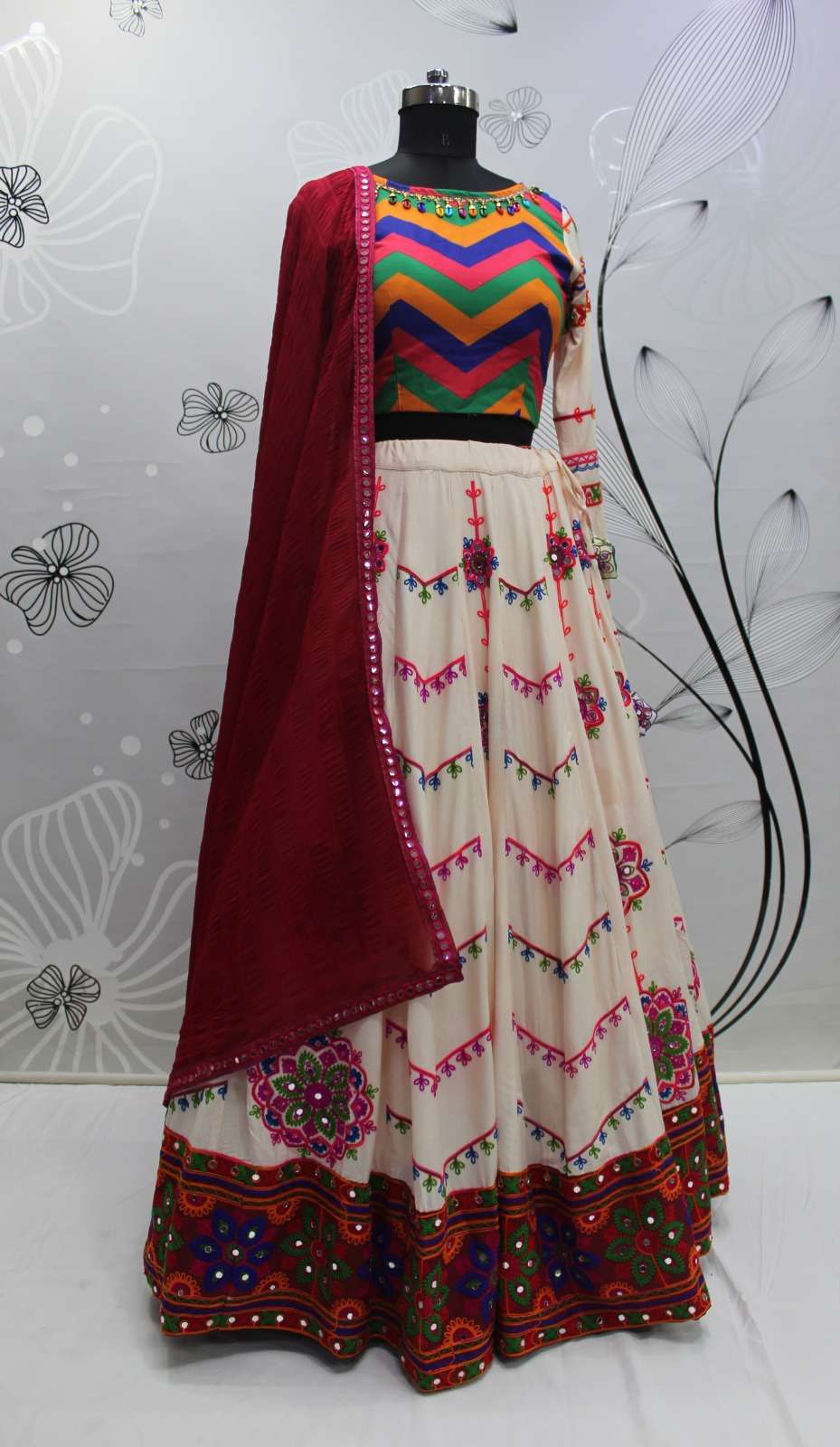SHUBHKALA PRESENTS RAAS VOL-7 DESIGNER NAVRATRI COLECTION LEHNGHA CHOLI CATALOG WHOLESALER AND EXPORTER IN SURAT 