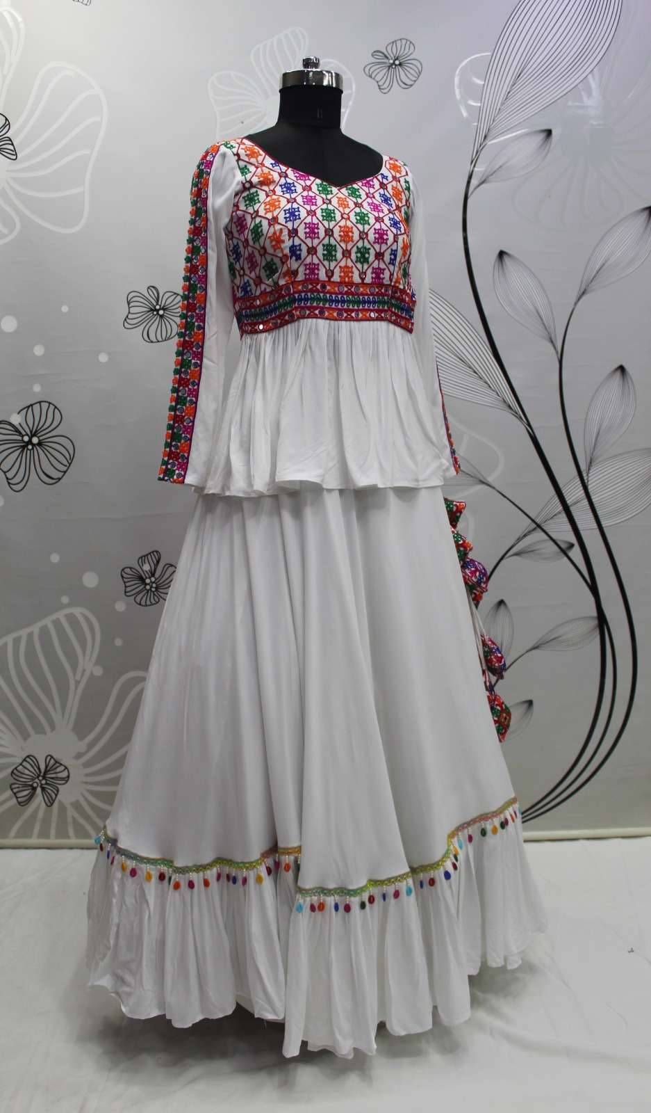 SHUBHKALA PRESENTS RAAS VOL-9 NAVRATRI FESTIVE WEAR READYMADE KOTI STYLE LEHENGA CHOLI CATALOG WHOLESALER AND EXPORTER IN SURAT 
