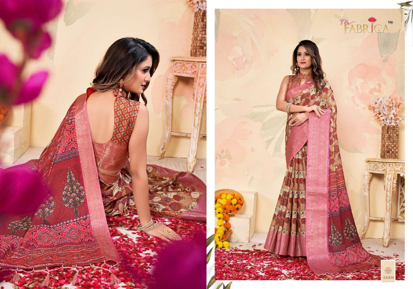 THE FABRICA PRESENT SAKHI SOFT DOLA SILK SAREES CATALOG WHOLESALER AND EXPORTER IN SURAT 