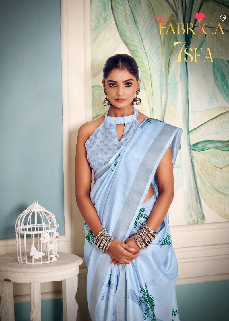 THE FABRICA PRESENTS 7SEA ADORABLE DIGITAL SOFT COTTON FANCY SAREES CATALOG WHOLESALER AND EXPORTER 