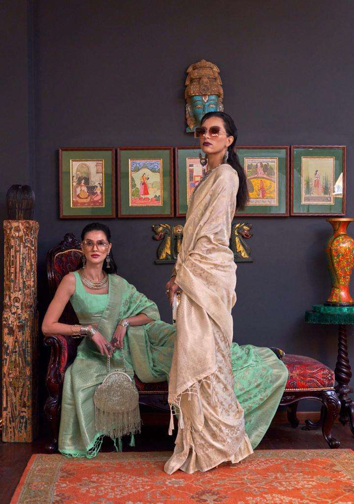 RAJTEX PRESENT KHABUTAI SILK HANDLOOM WEAVING SILK FUNCTION WEAR SAREES CATALOG WHOLESALER AND EXPORTER IN SURAT 
